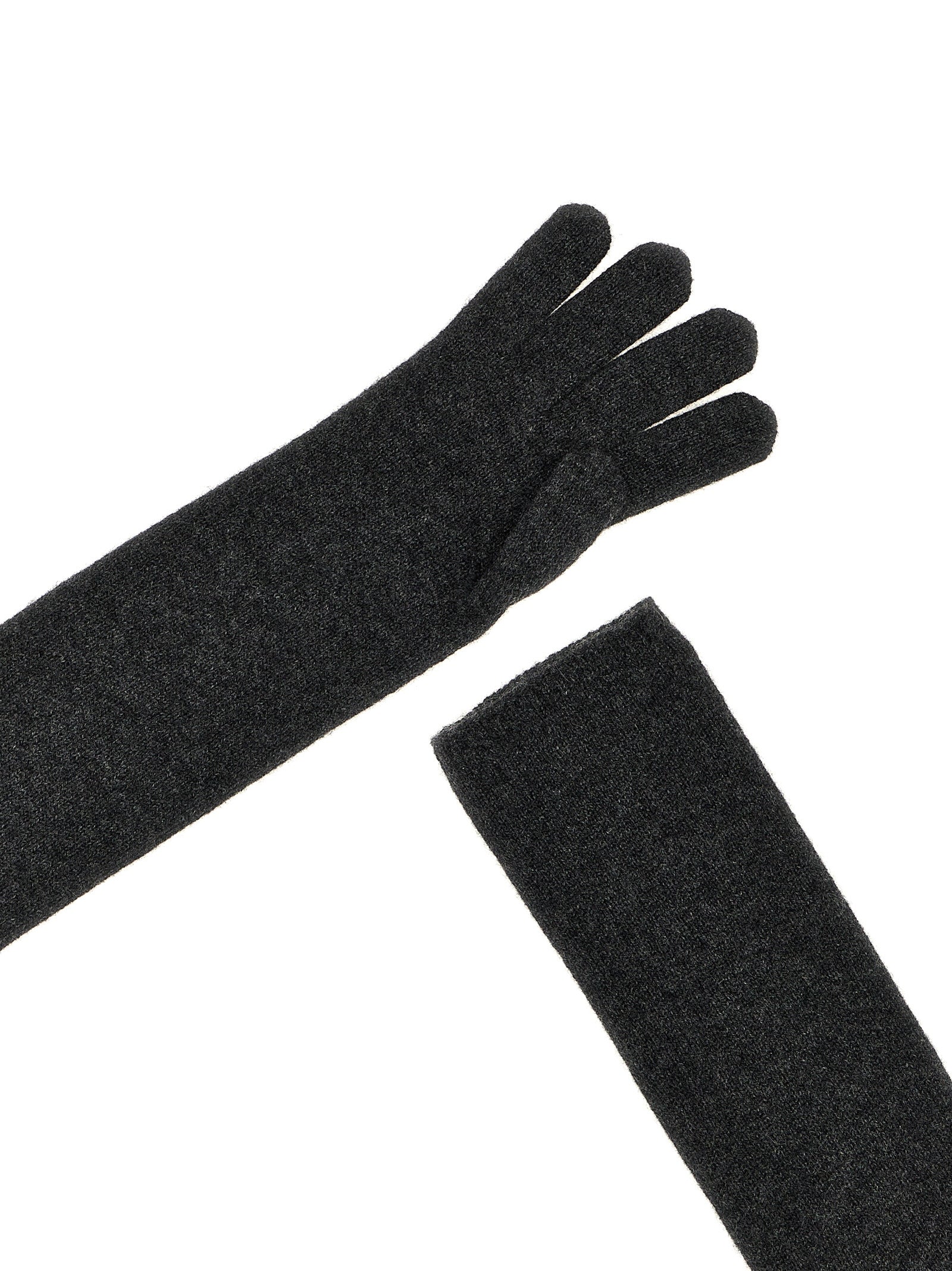 Max Mara Gray Cashmere Gloves