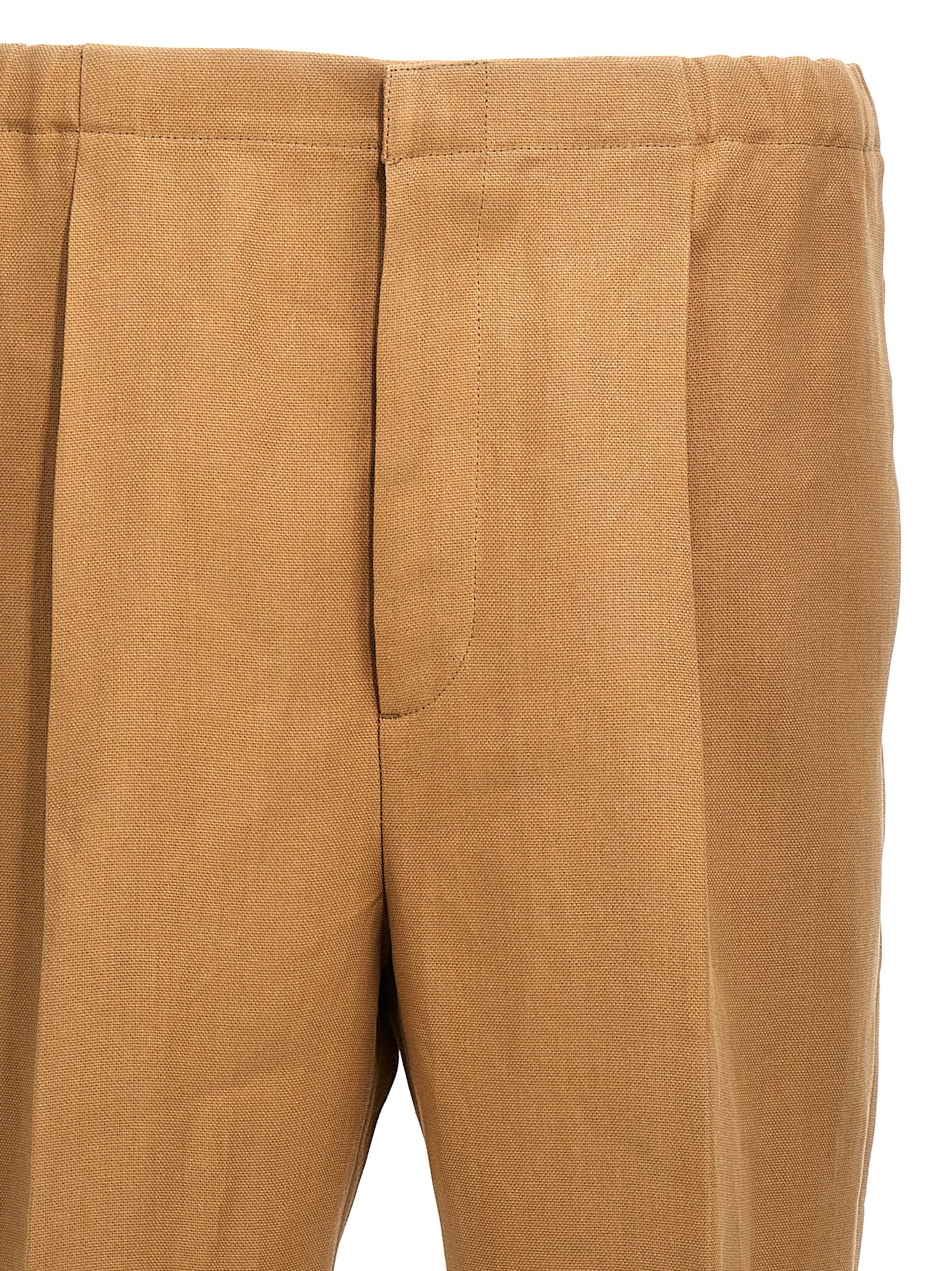 Fendi Beige Paper Casual Pants