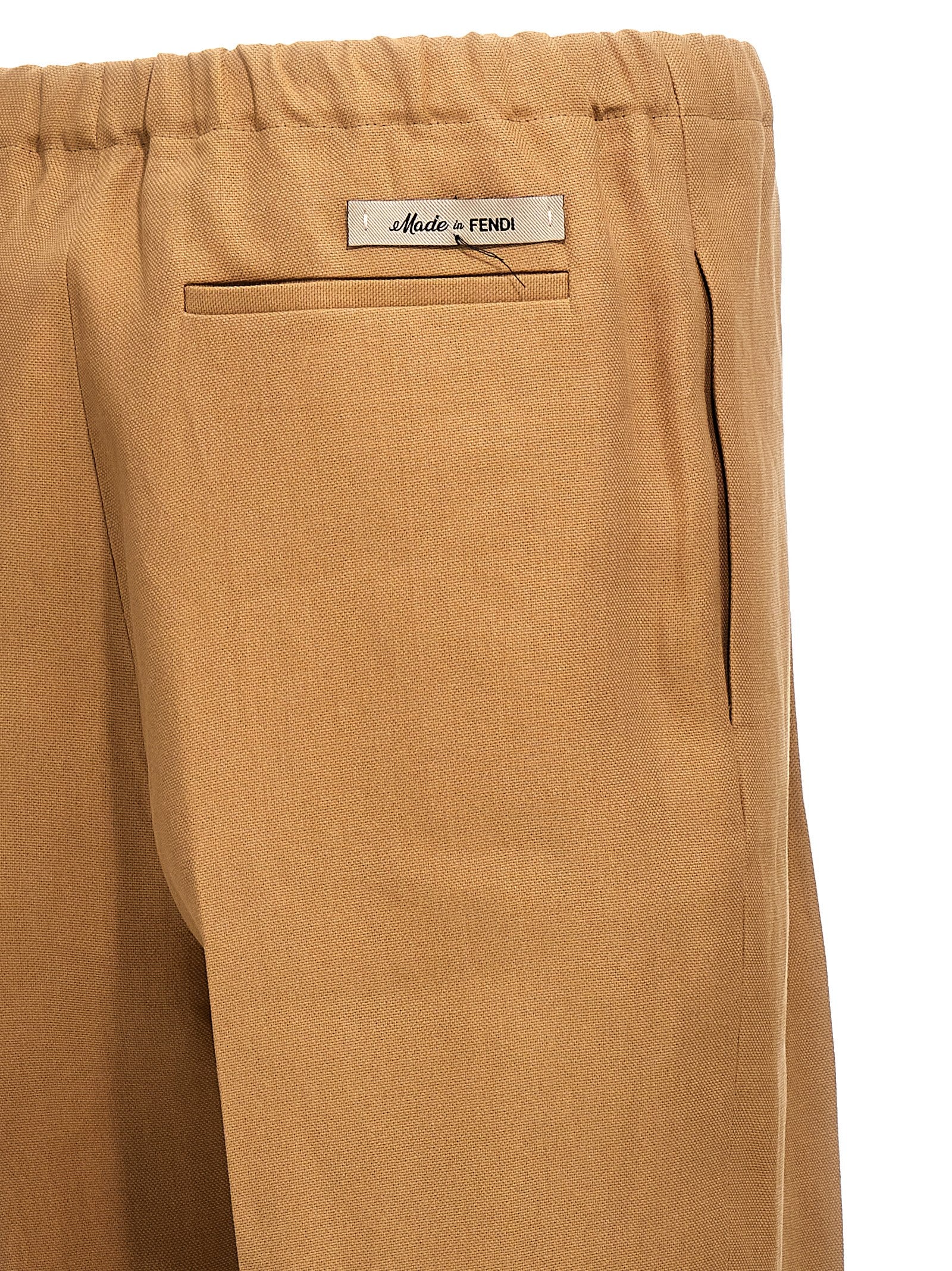 Fendi Beige Paper Casual Pants