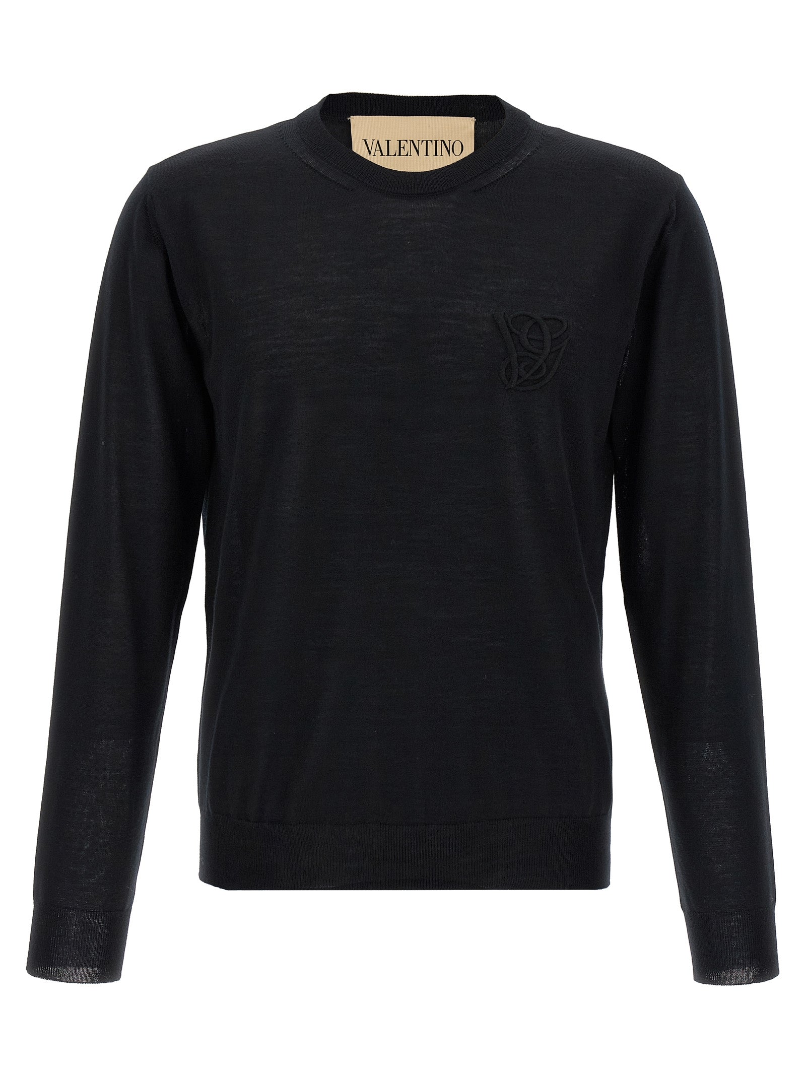 Valentino Garavani Black Virgin Wool Cardigan