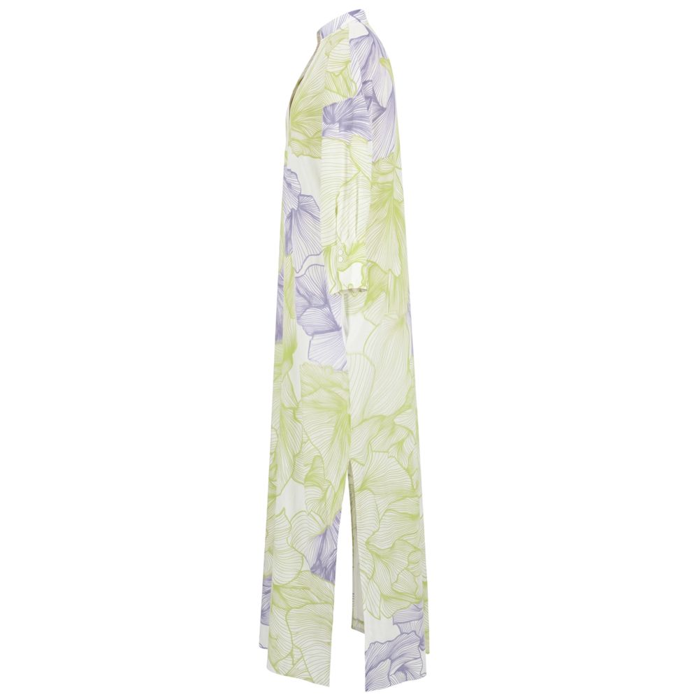 Malo Green Cotton Women Dress