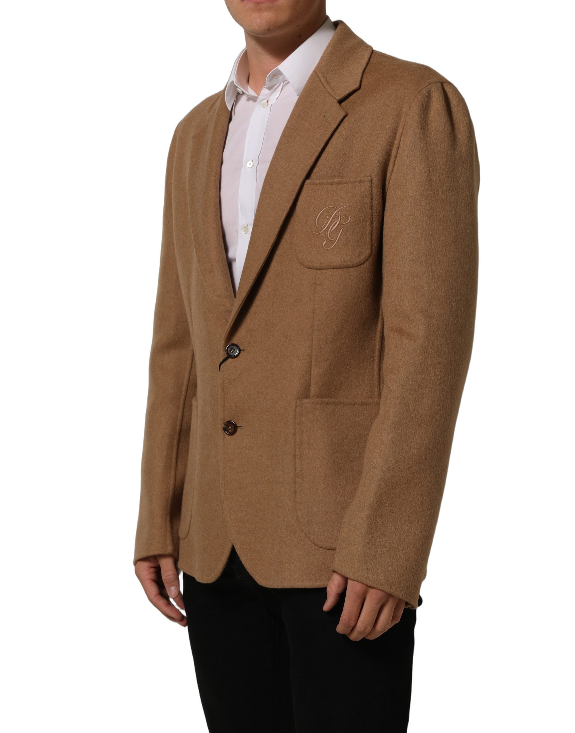 Dolce & Gabbana Brown Single Breasted 2 Button Suit Jacket