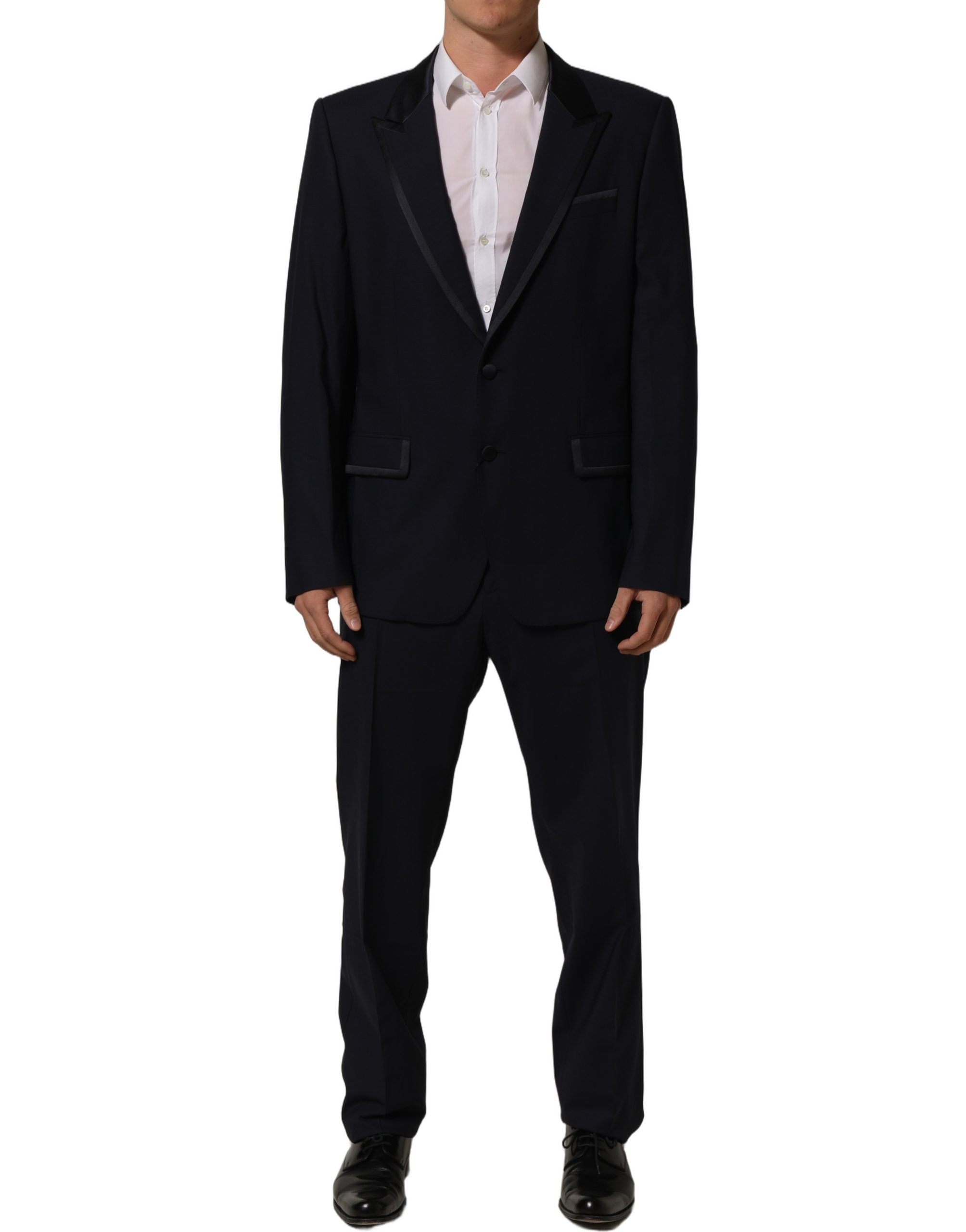 Dolce & Gabbana Dark Blue Single Breasted 2 Piece Men Suit
