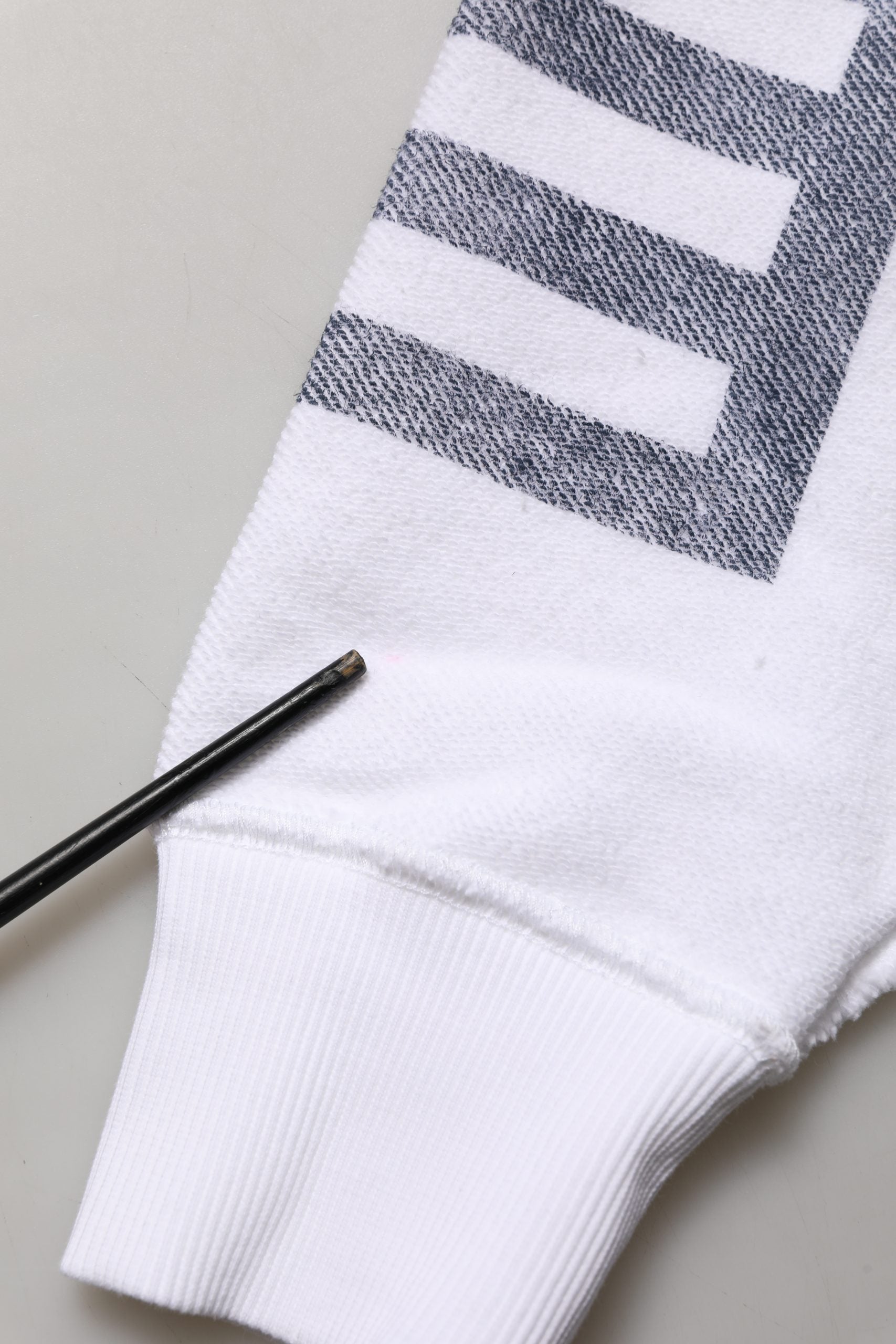 Dolce & Gabbana White Blue Stripe Hooded Sweatshirt Sweater