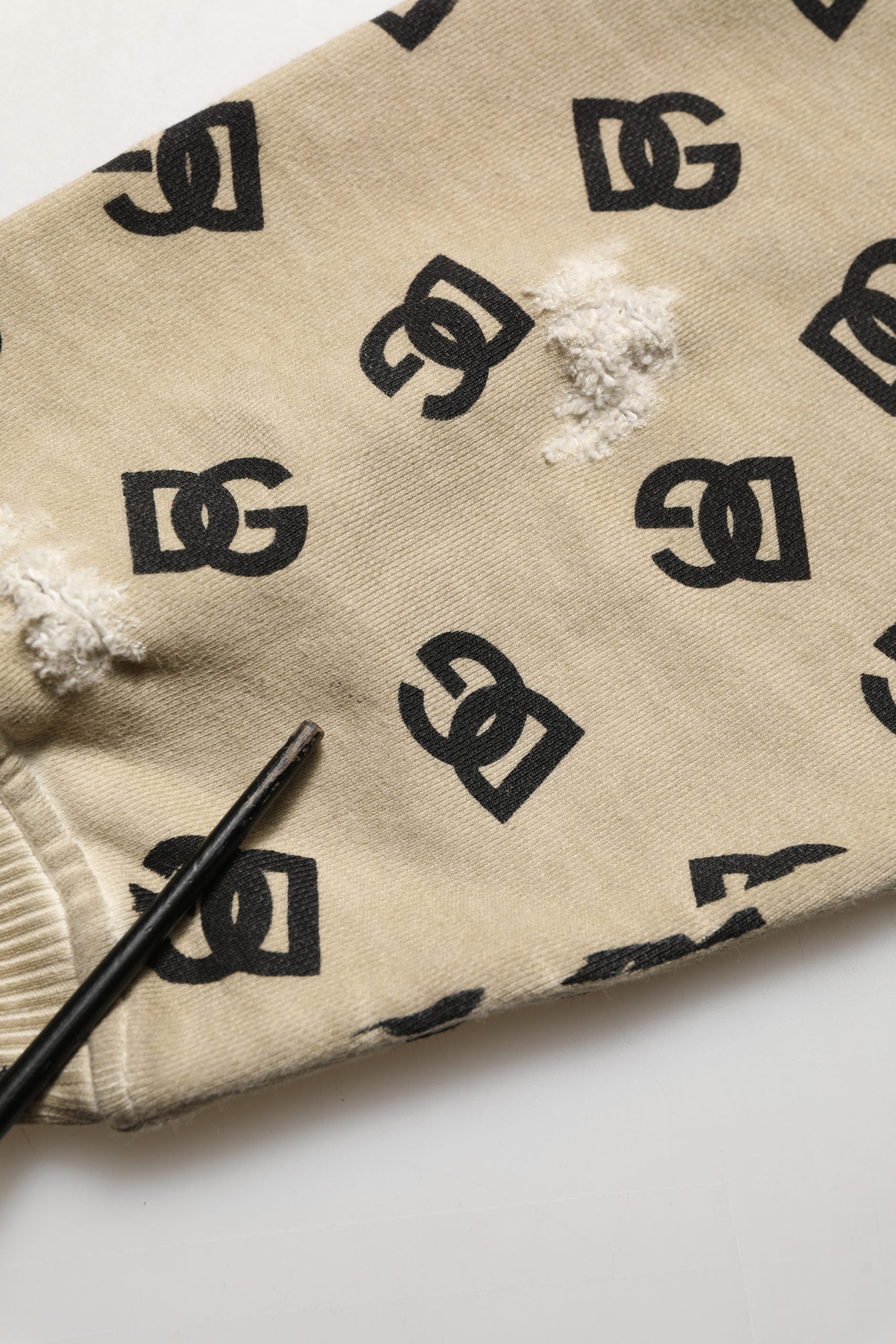 Dolce & Gabbana Brown Cotton Logo Hooded Sweatshirt Sweater