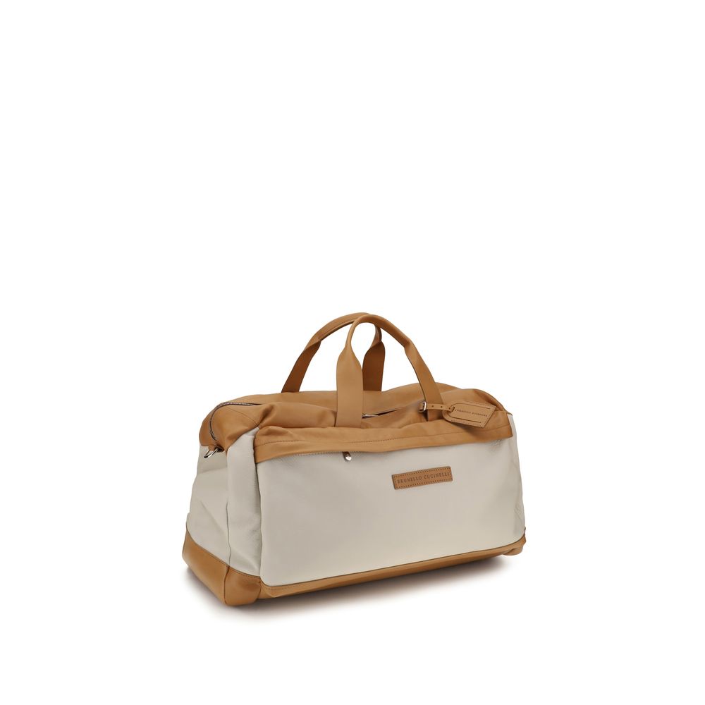 Brunello Cucinelli Beige Travel Bag