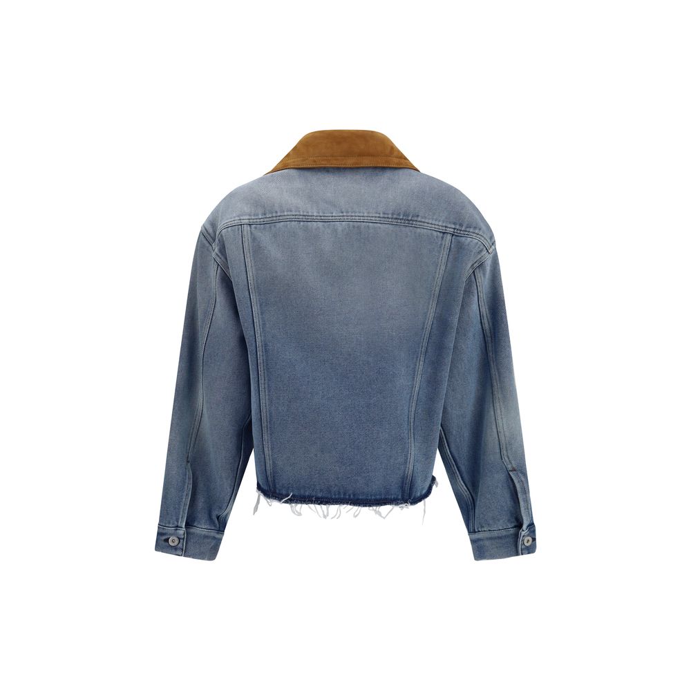 Miu Miu Blue Cotton Denim Jacket