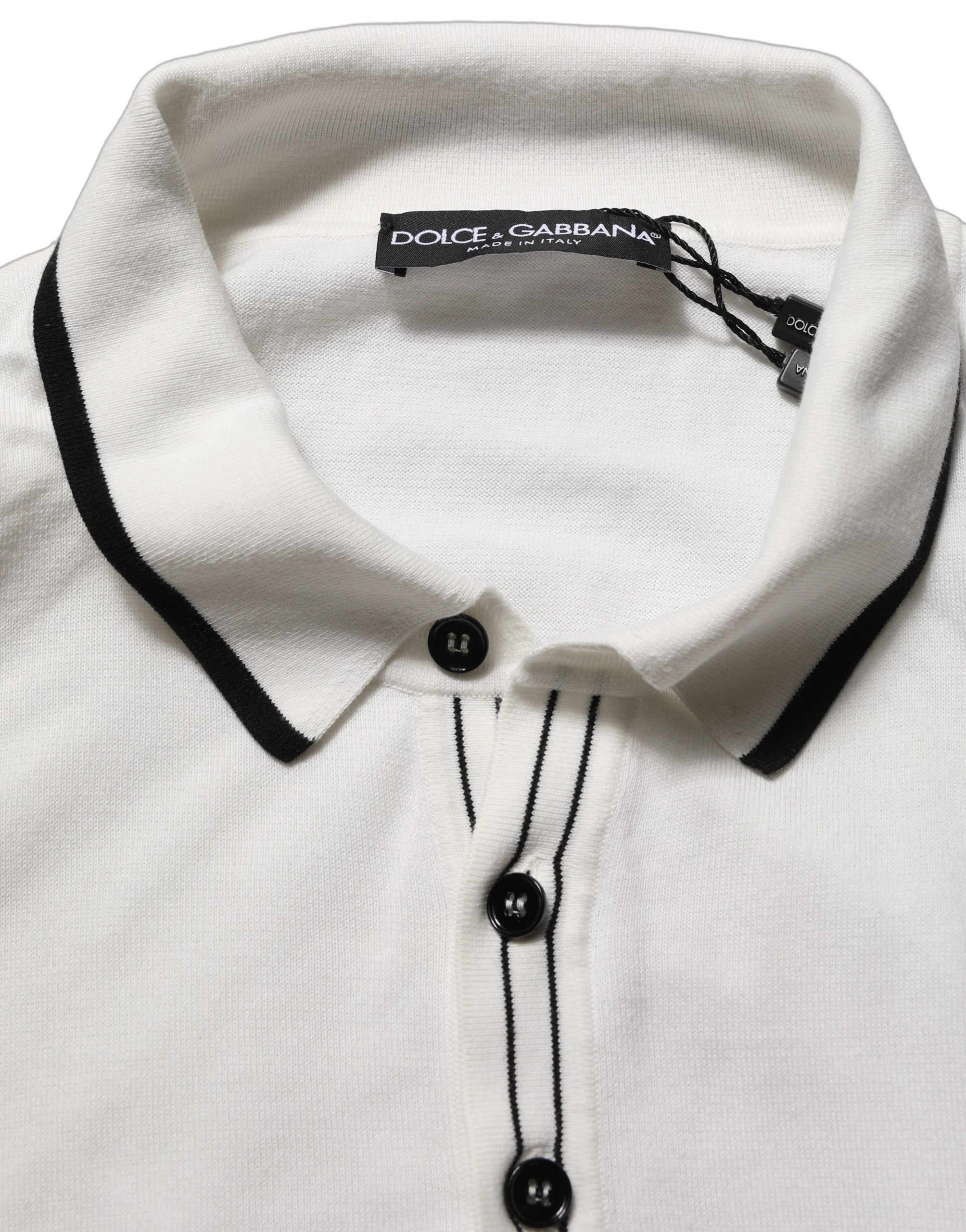Dolce & Gabbana Black Leaf Print Silk Men Crew Neck T-shirt