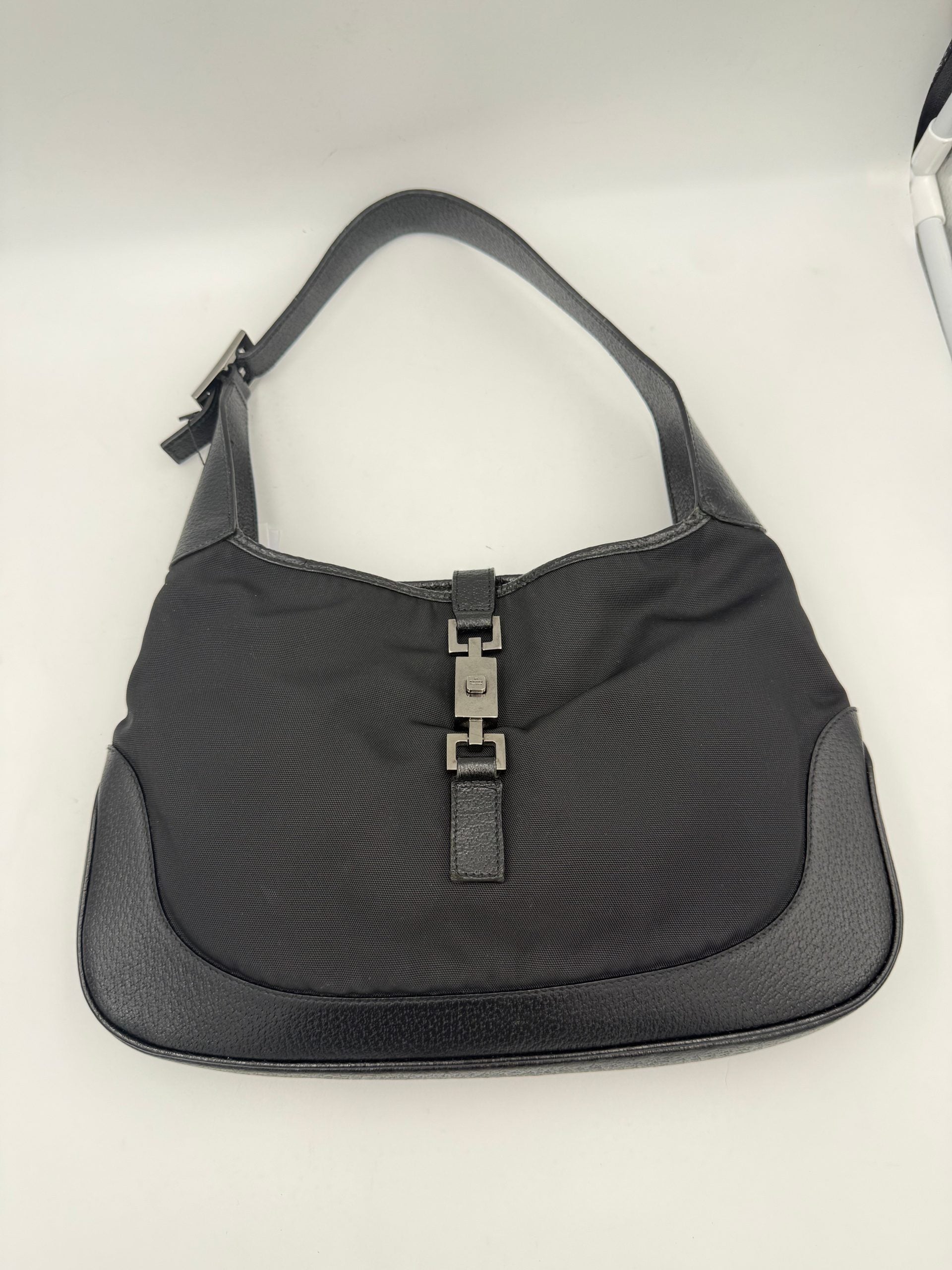 Gucci GUCCI JACKIE Leather and Canvas Handbag