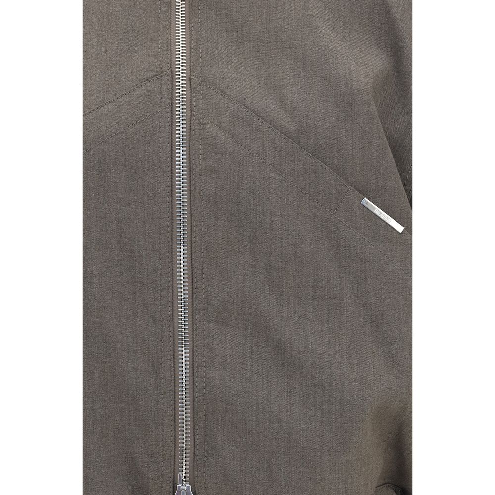 The Attico Brown Wool Oves Aries Bomber