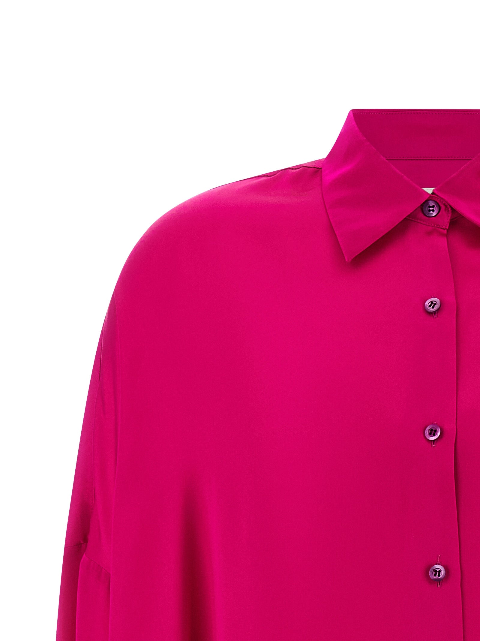 Dries Van Noten Fuchsia Silk Blouse