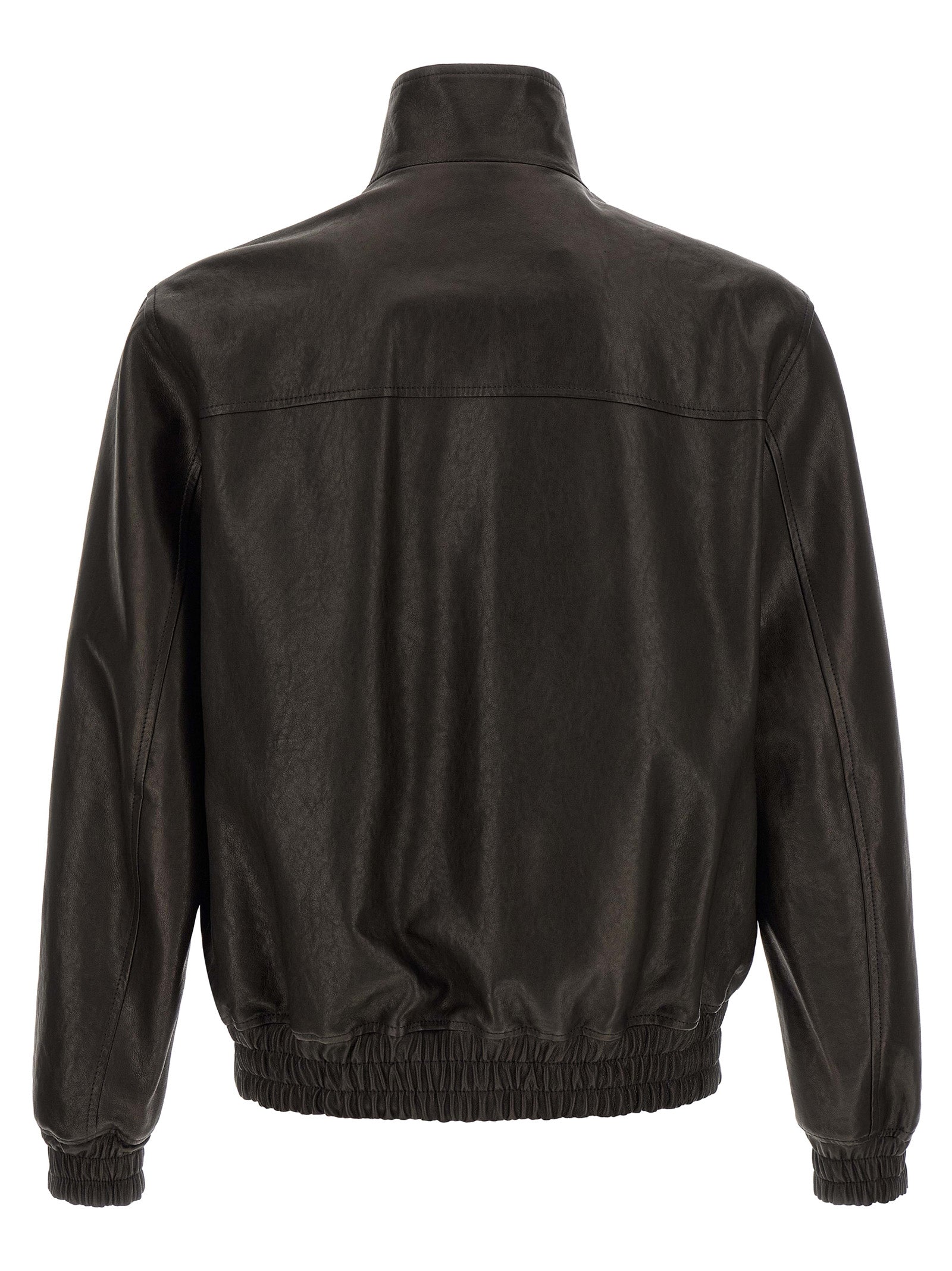 Valentino Garavani Black Calfskin Leather Jacket