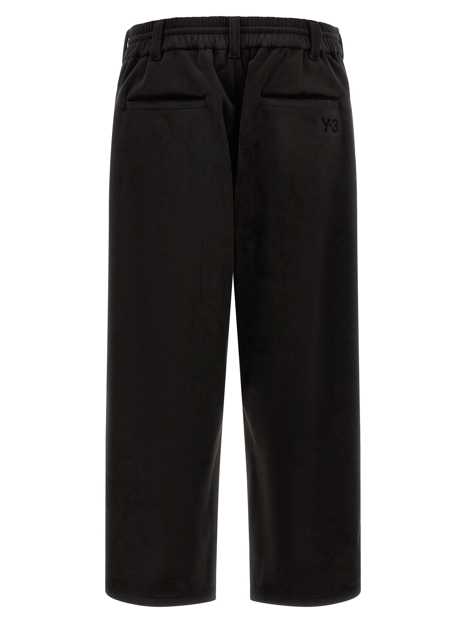 Y-3 Black Recycled Polyester Joggers (Workout Pants)