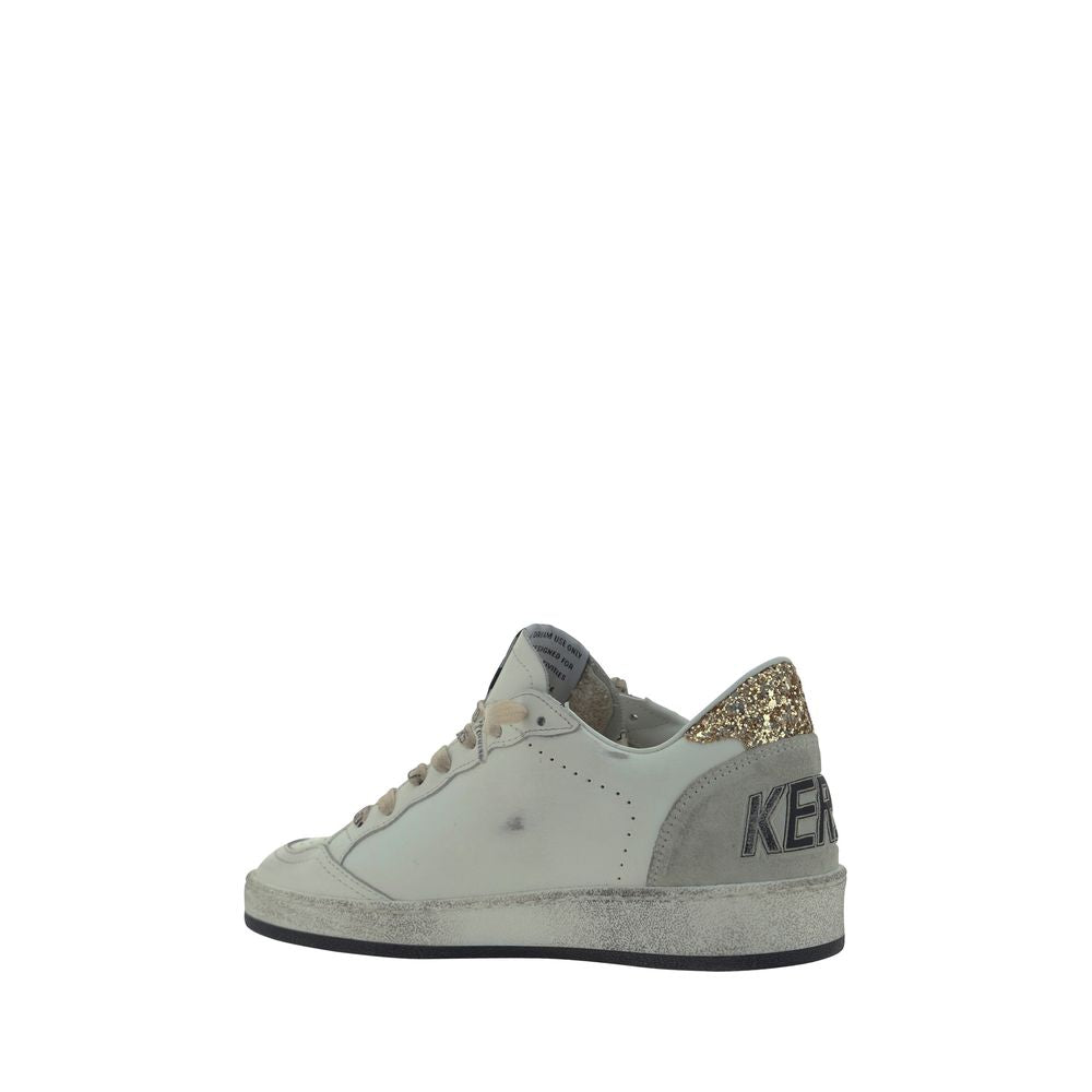 Golden Goose White Goatskin Sneakers