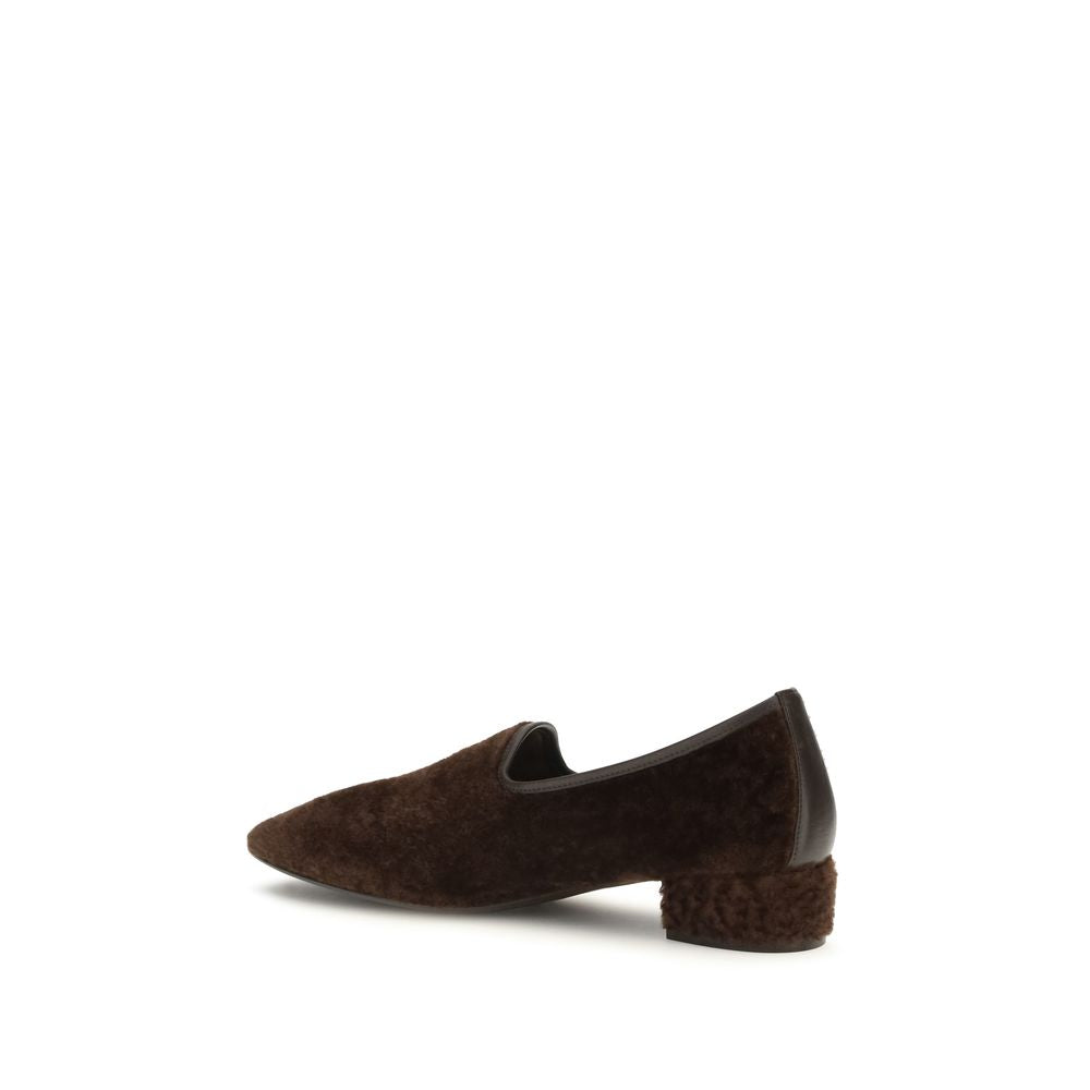 Herbert Levine Brown Calf Leather Bos Taurus Slip-On Loafers