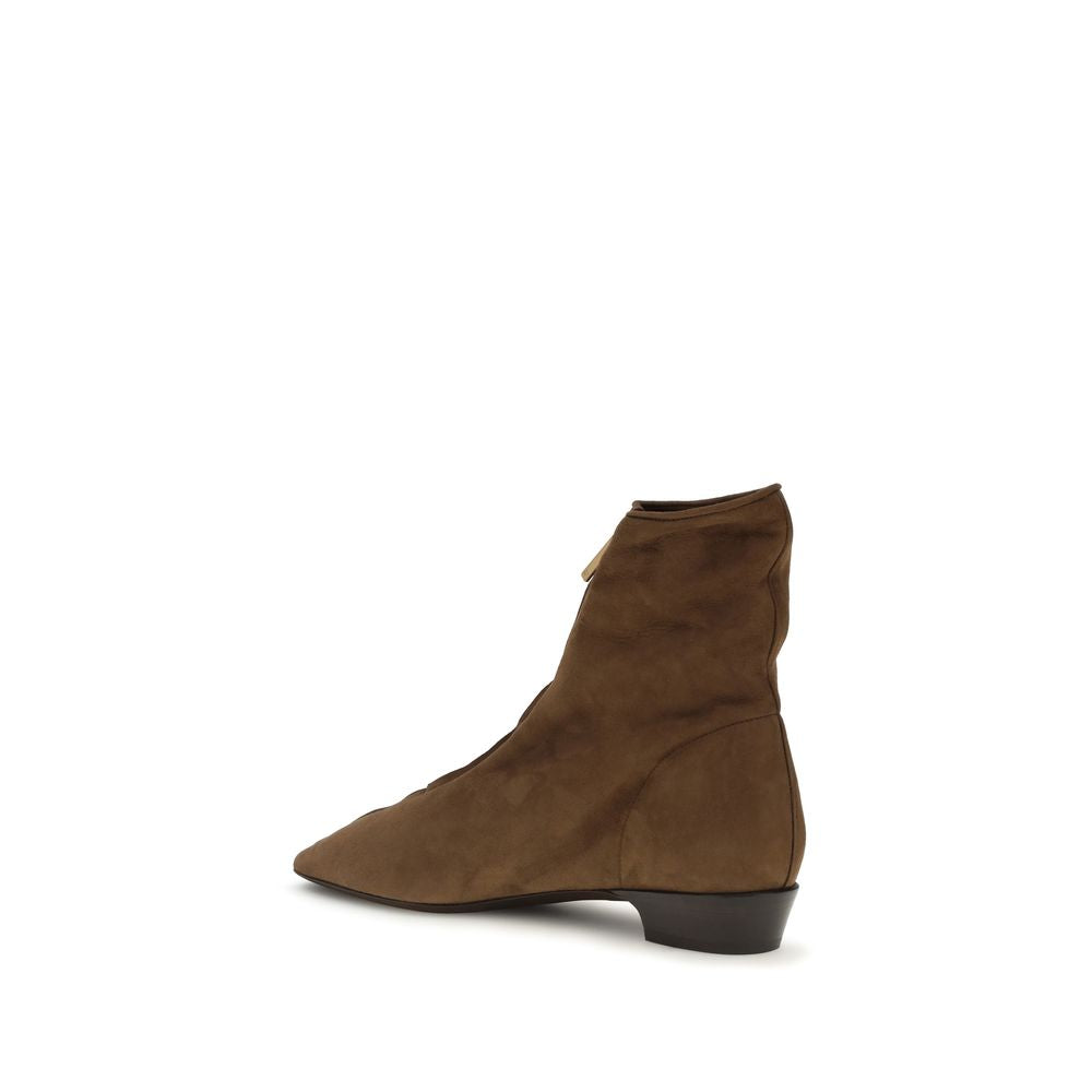 Herbert Levine Brown Calf Leather Bos Taurus Ankle Boots