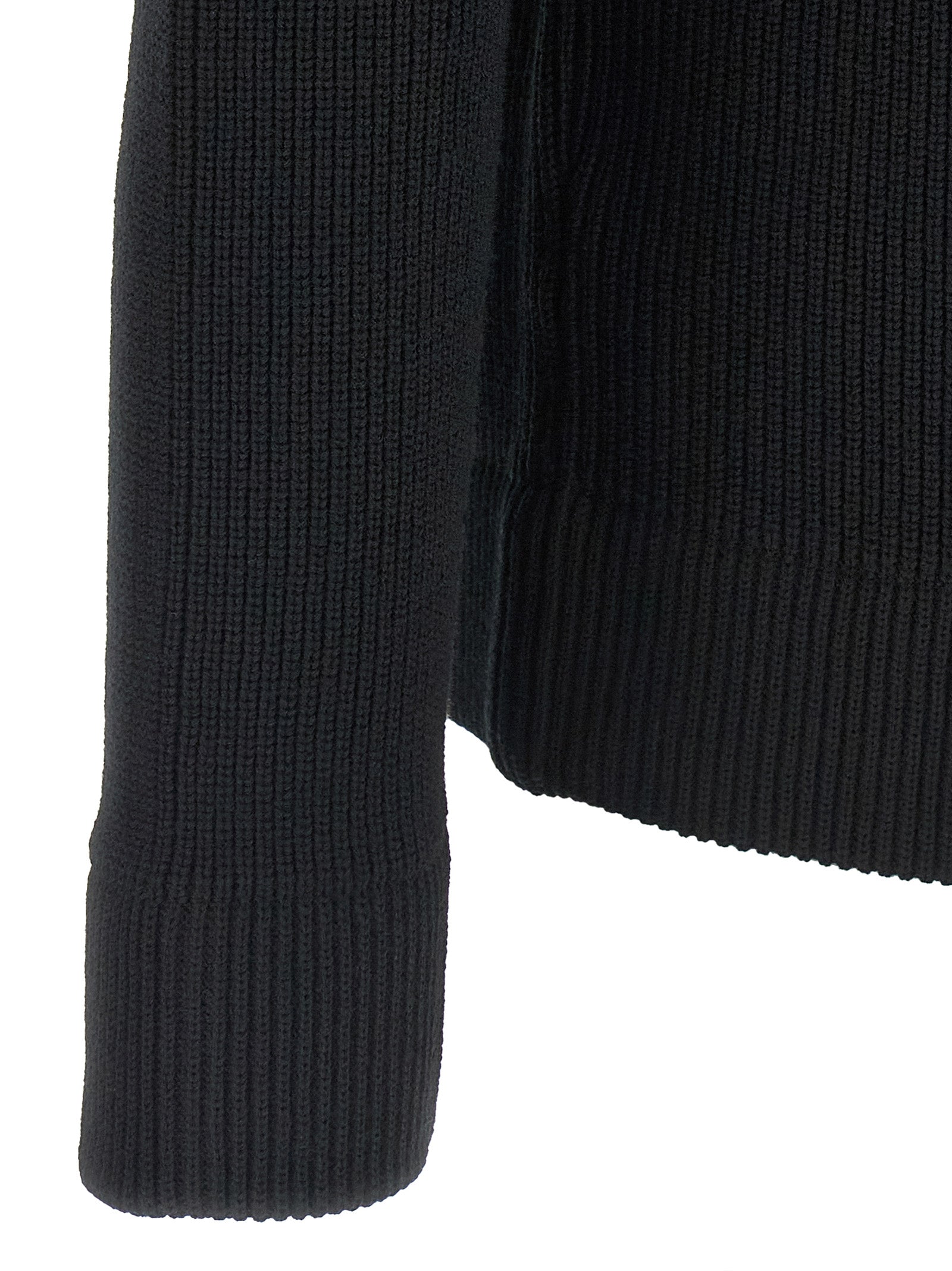 Maison Margiela Black Cotton Cardigan