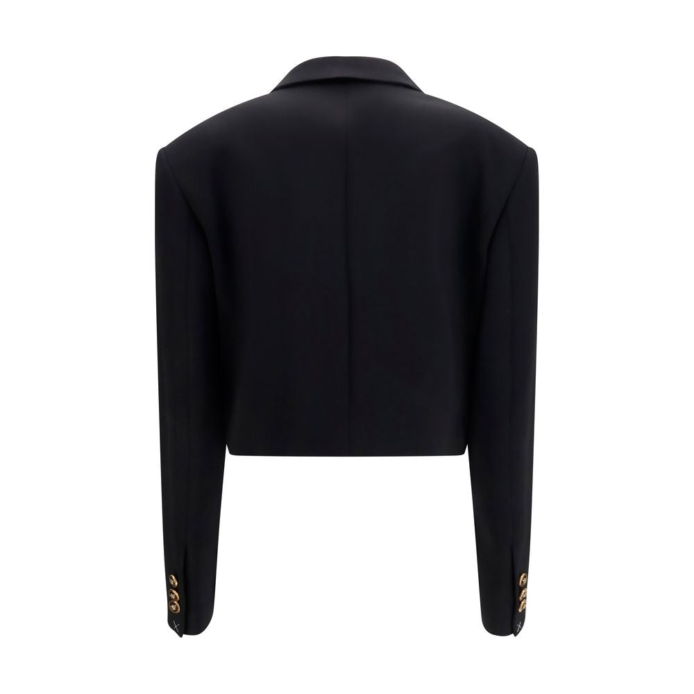 Versace Black Wool Oves Aries Blazer