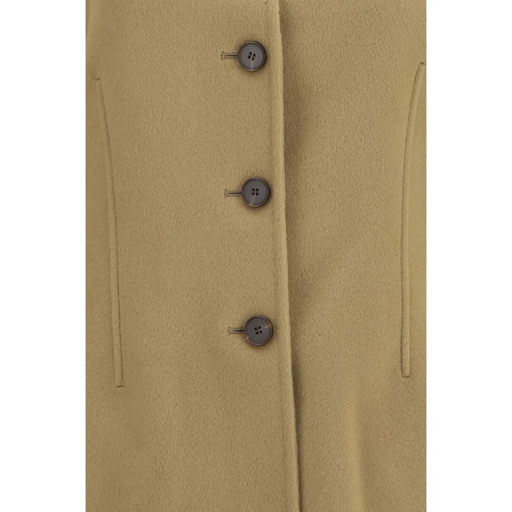 Rohe Beige Wool Oves Aries Full-Length Jacket