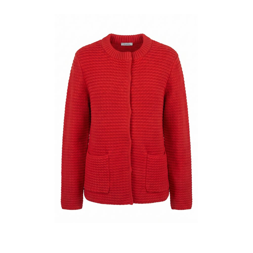 Malo Red Cotton Women's Cardigan