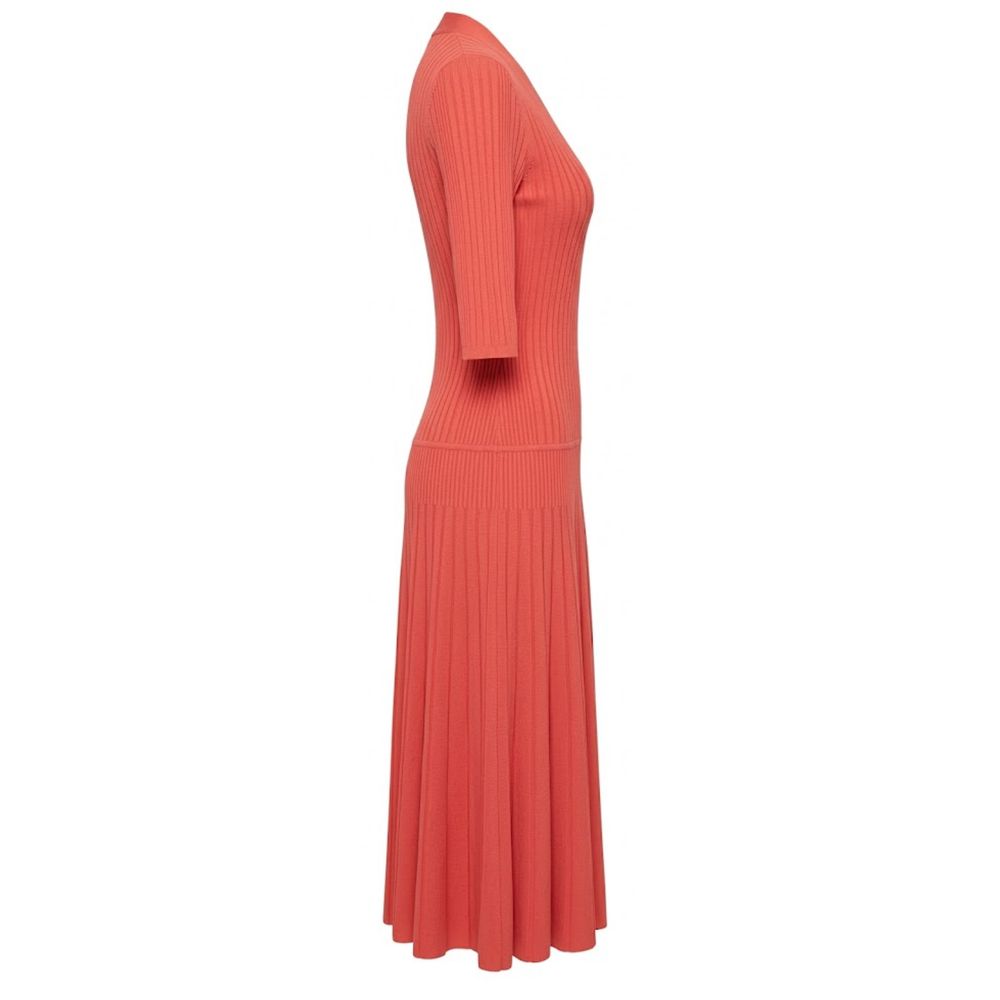 Malo Red Cotton Women Dress