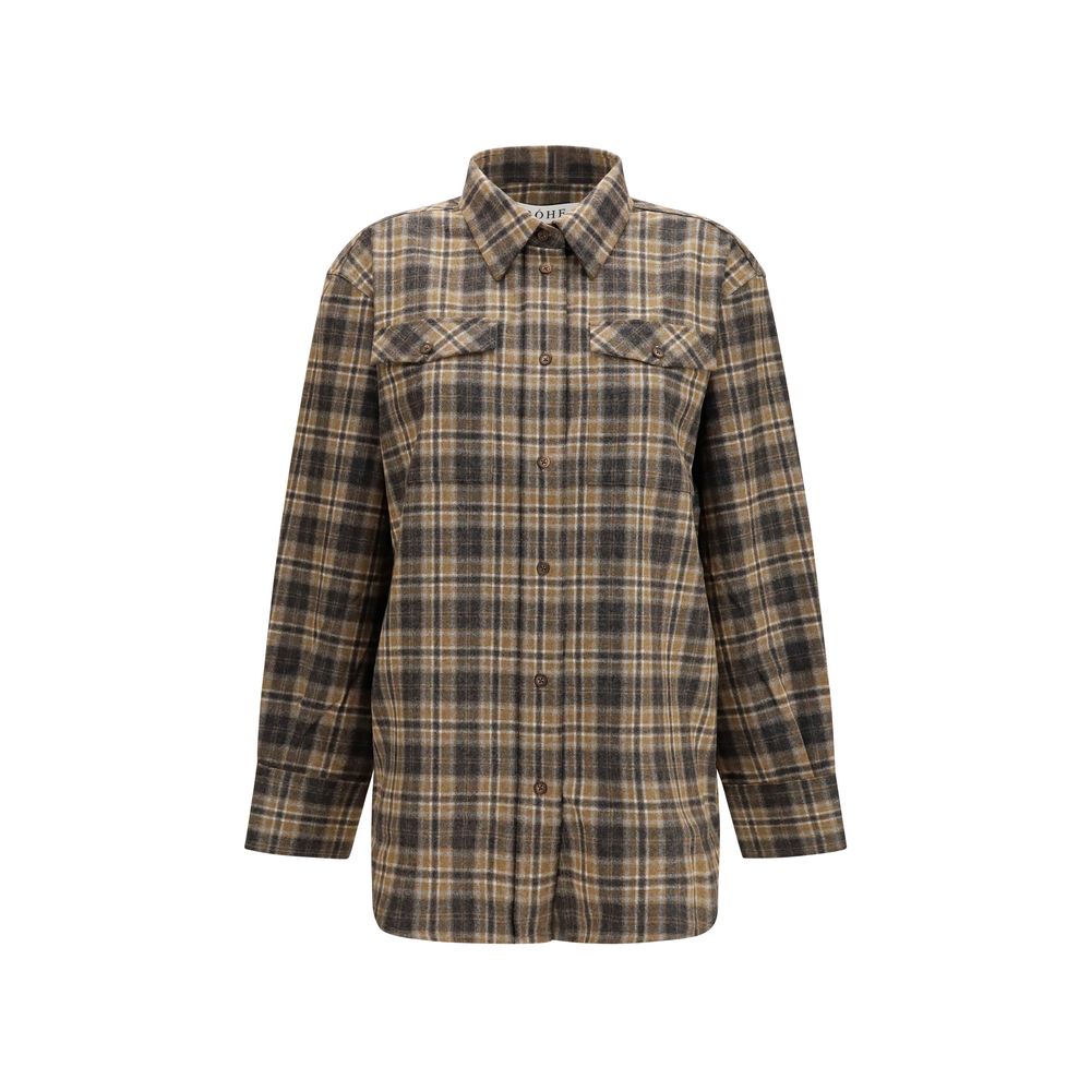 Rohe Multicolor Wool Oves Aries Pattern Shirt