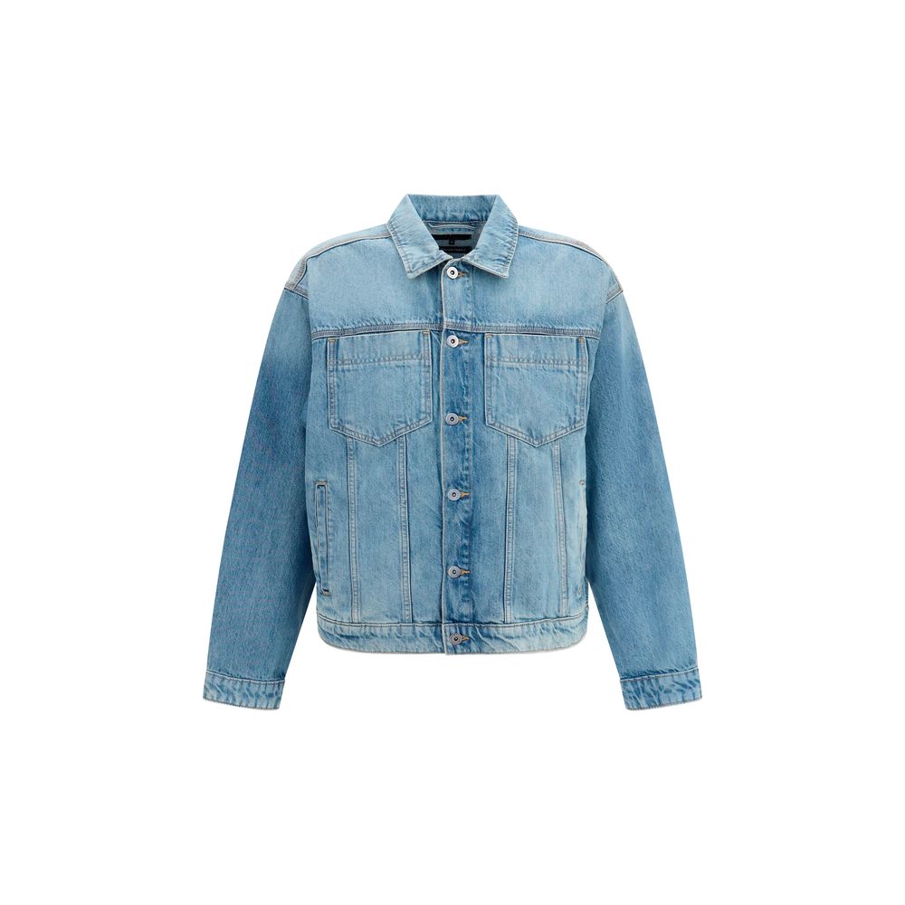 7FOR Blue Cotton Denim Jacket
