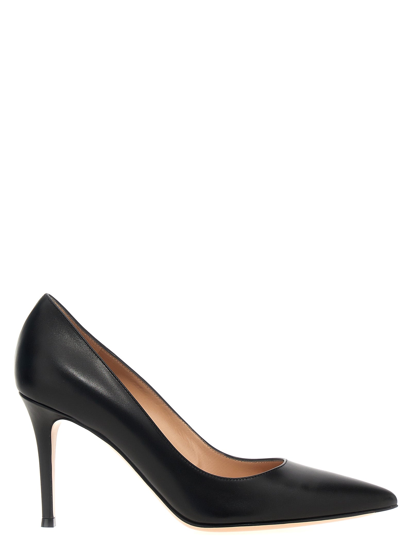 Gianvito Rossi Black Calfskin High Heel Pumps