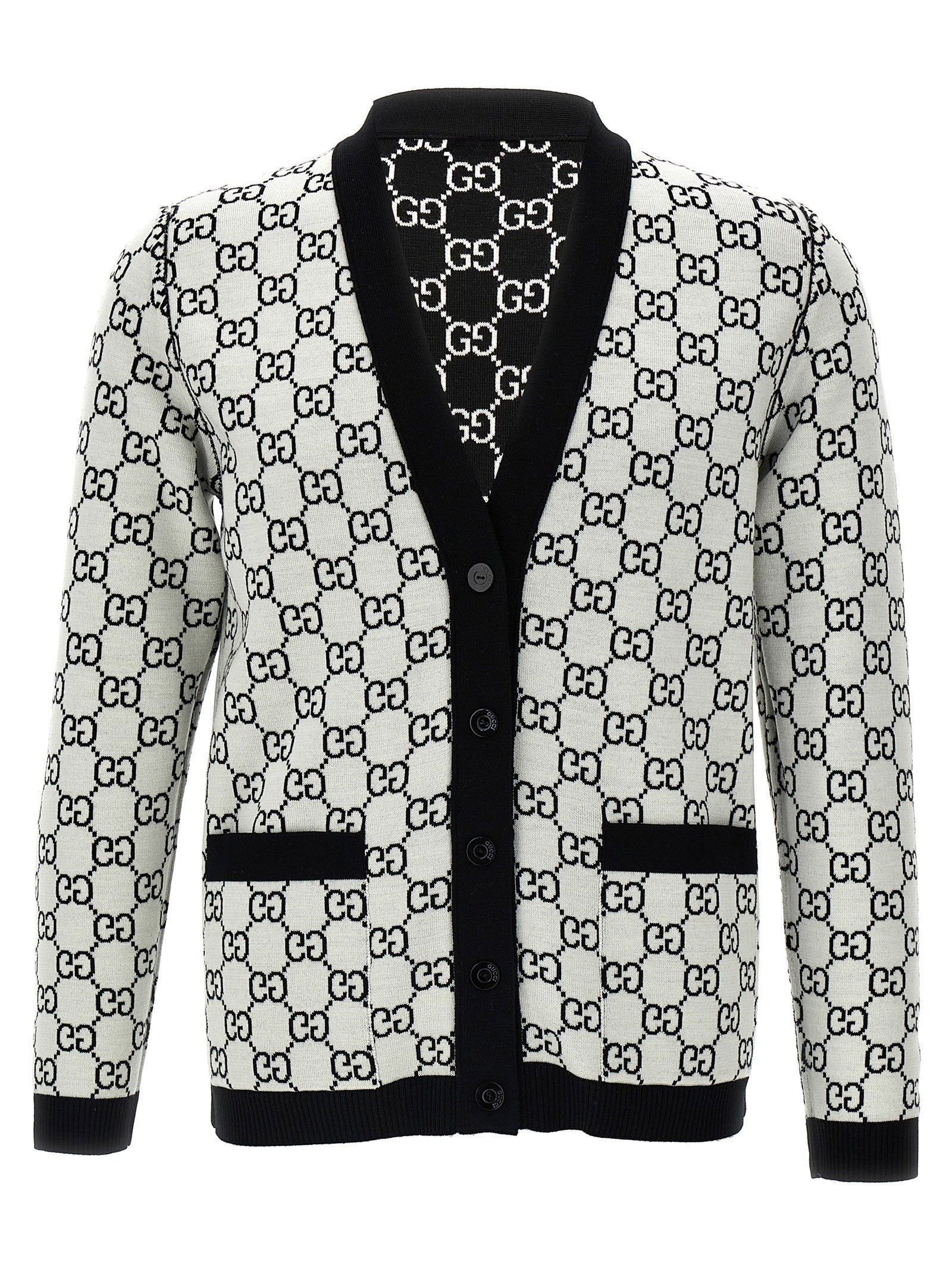 Gucci Bicolor Wool Cardigan