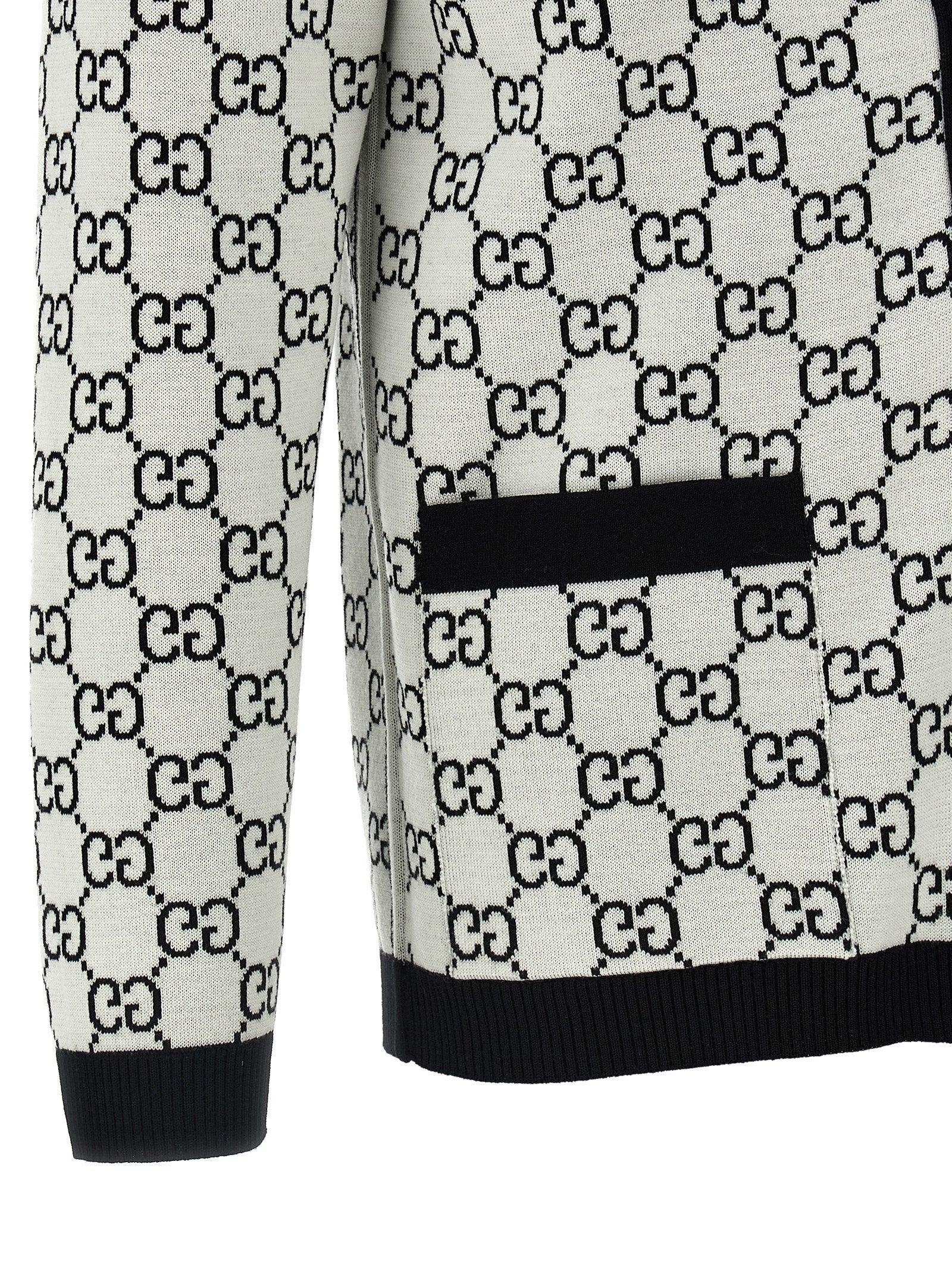 Gucci Bicolor Wool Cardigan