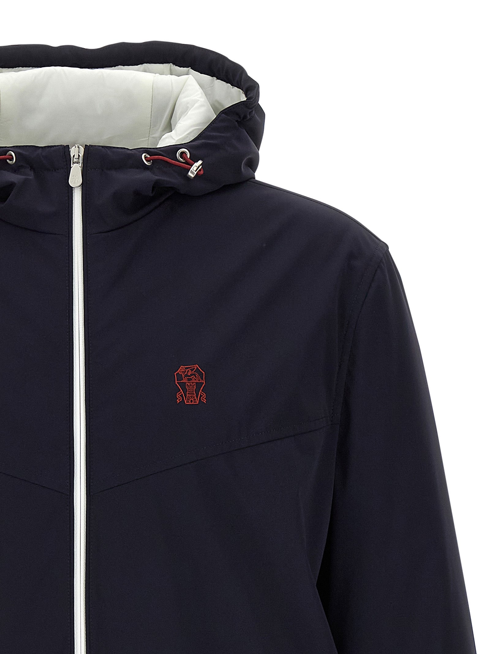 Brunello Cucinelli Blue Polyamide Shell Jacket