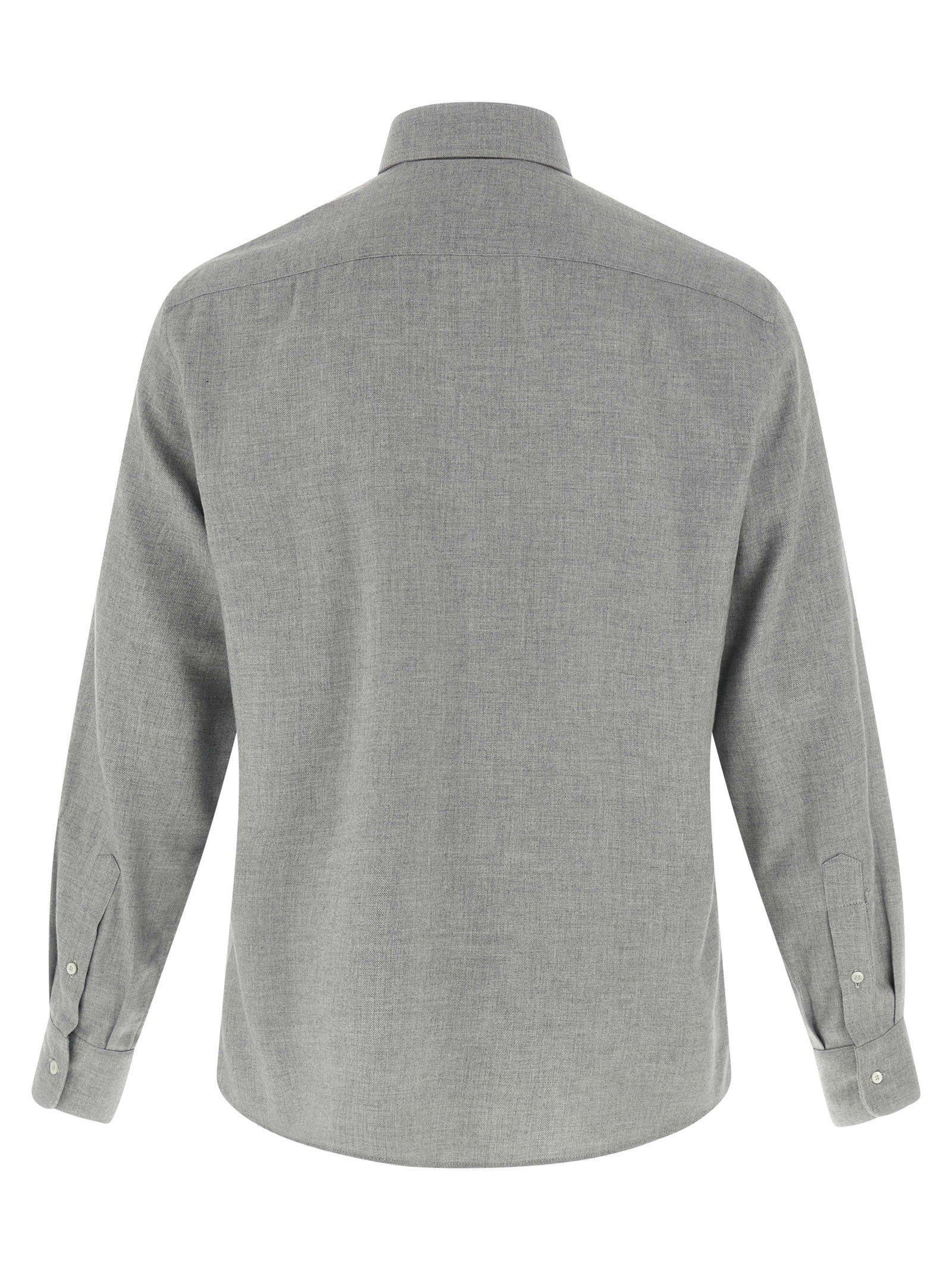 Brunello Cucinelli Gray Cotton Blouse