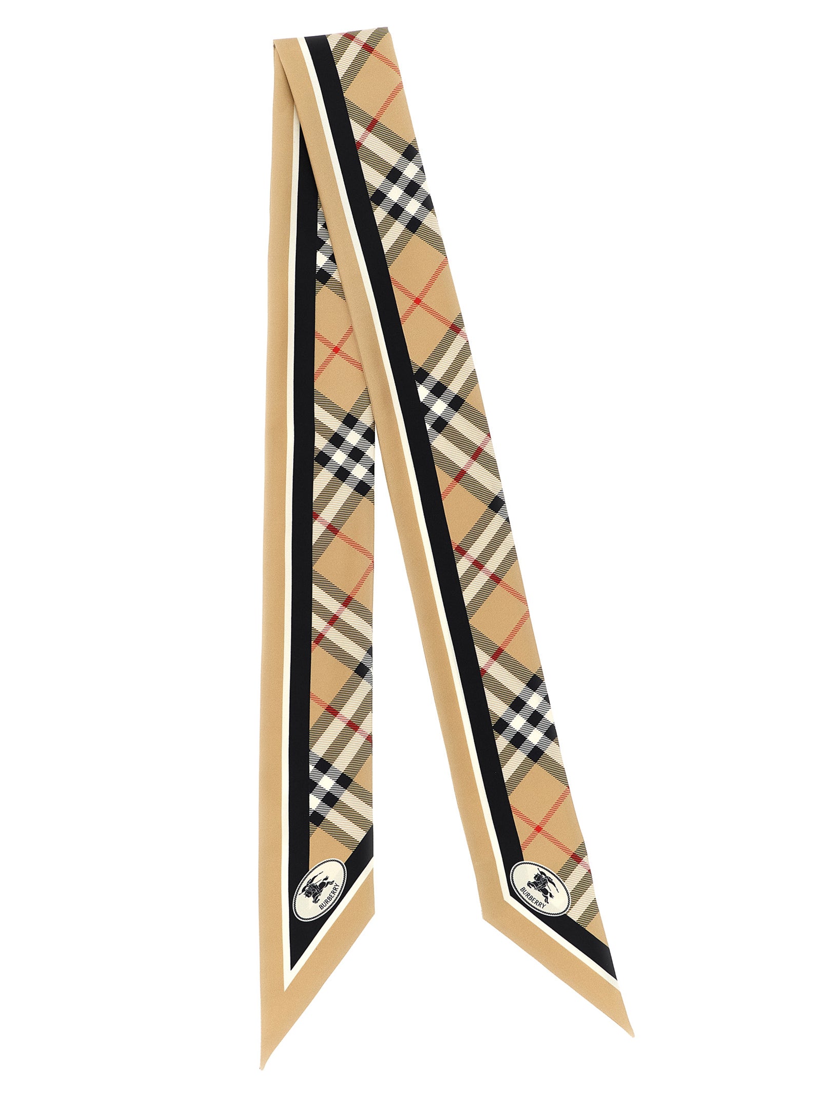 Burberry Beige Satin Foulard