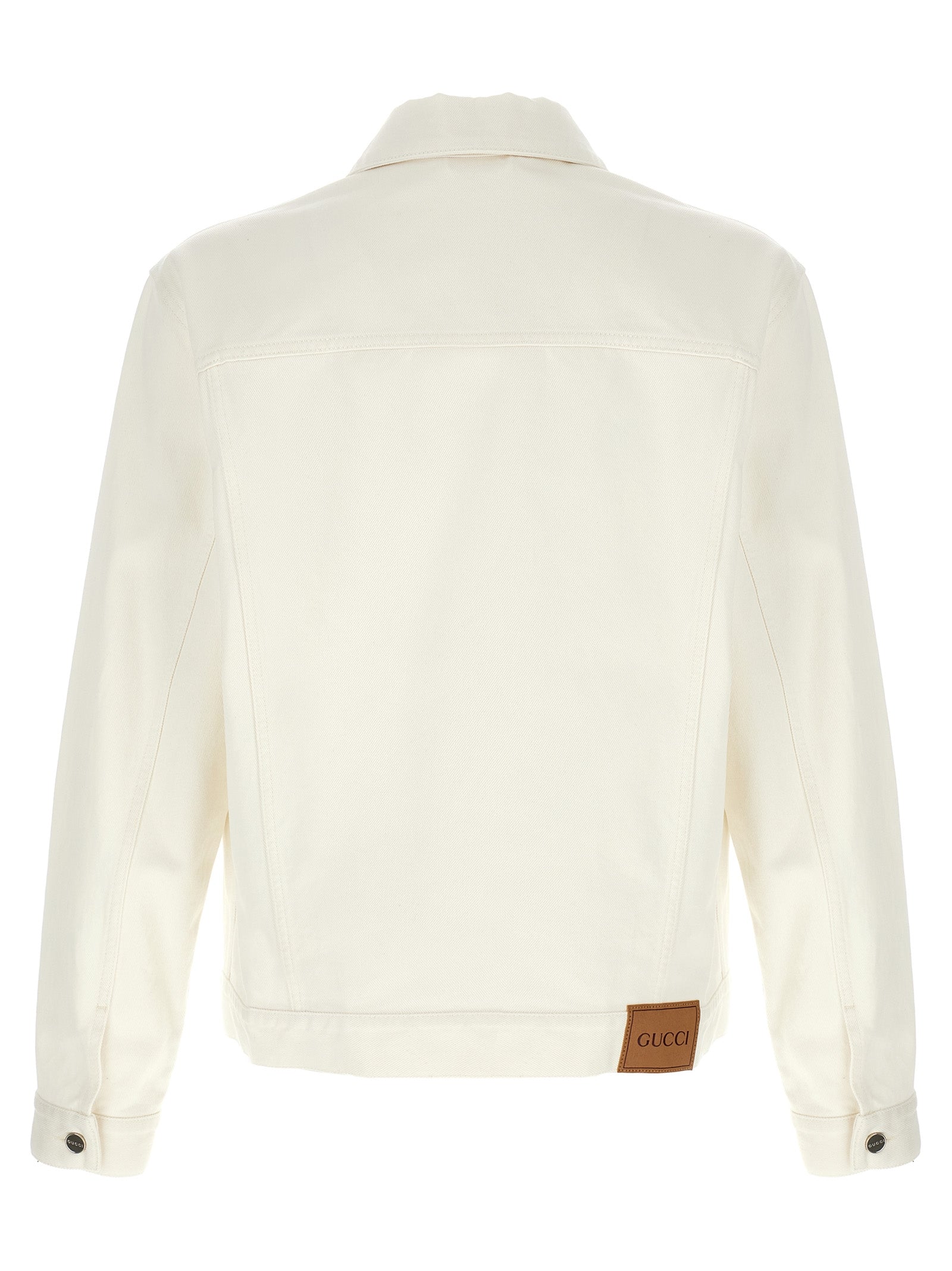 Gucci White Cotton Denim Jacket
