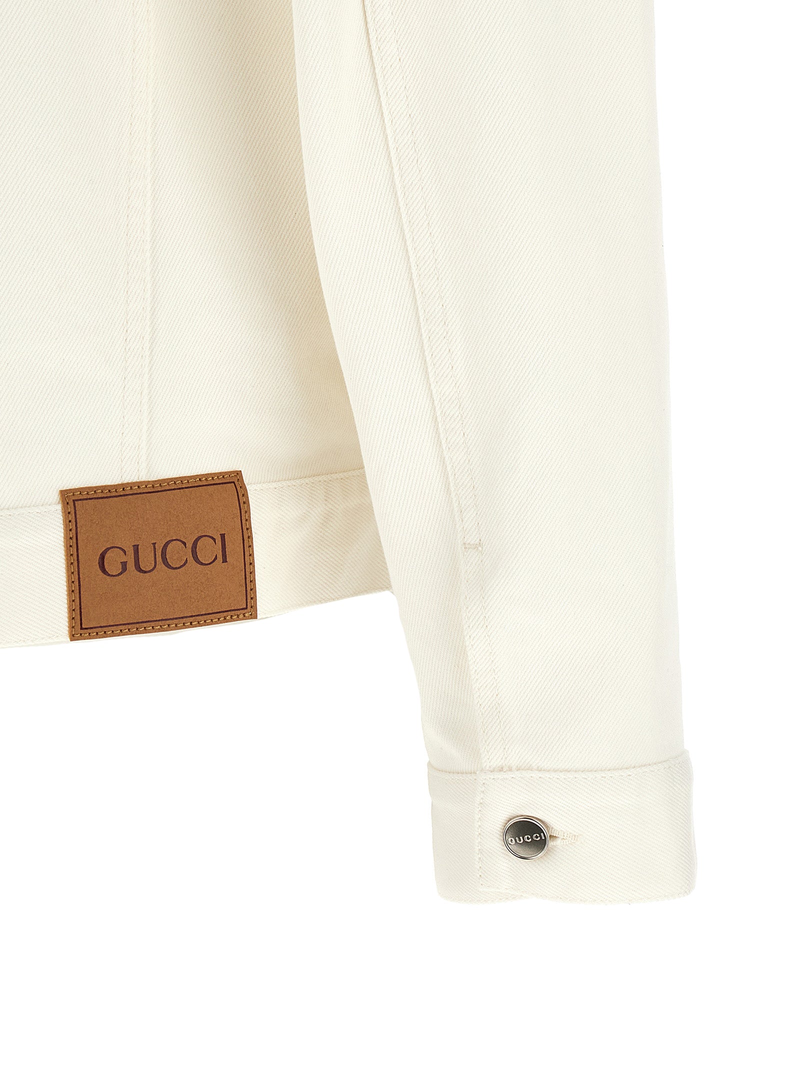 Gucci White Cotton Denim Jacket