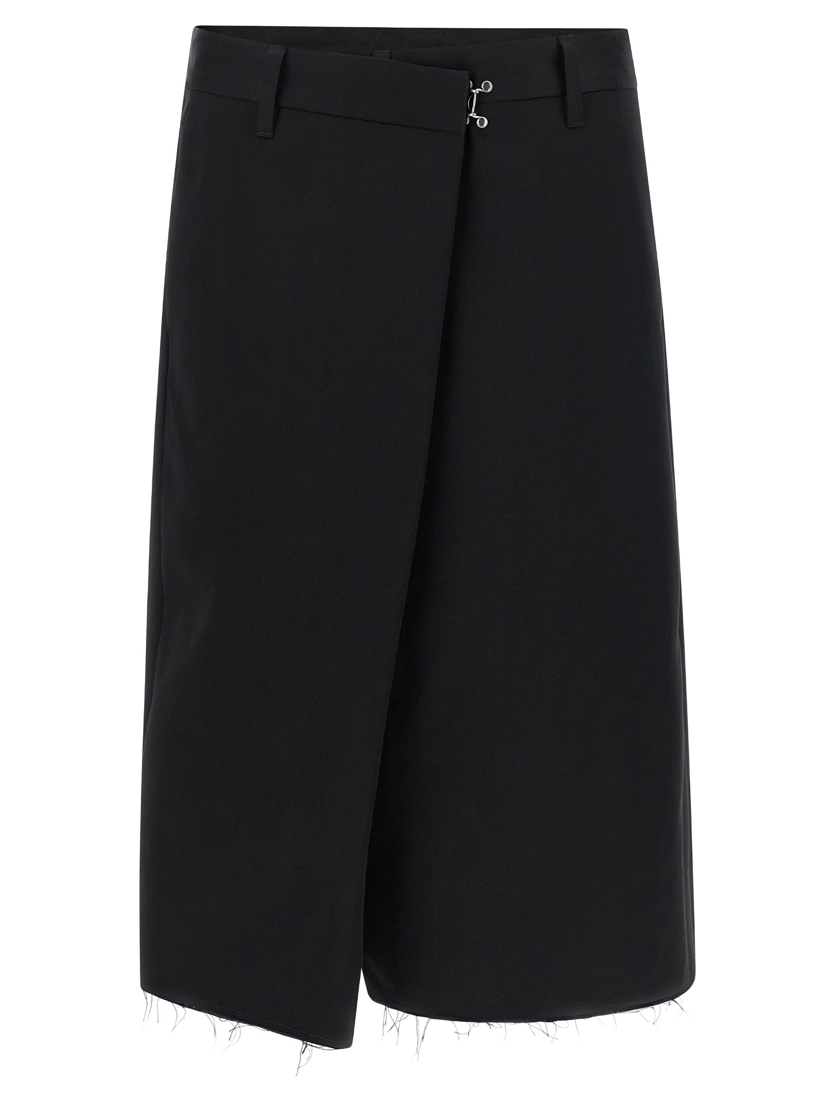 Maison Margiela Black Cotton Bermuda Shorts