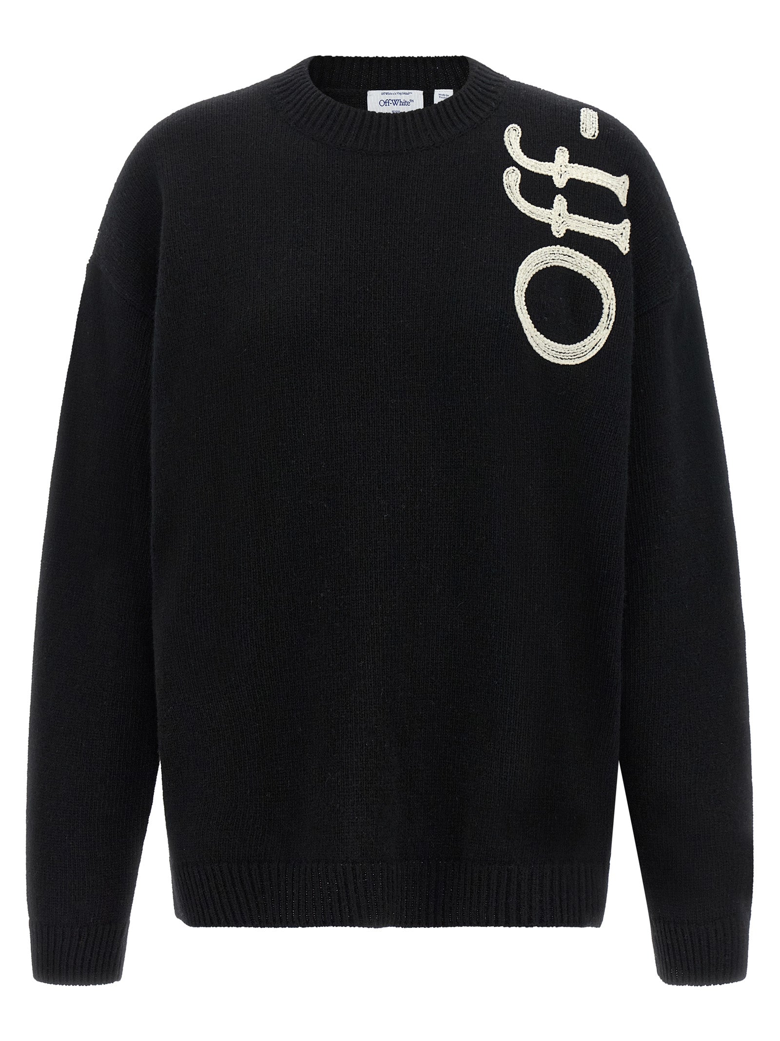 Off-White Bicolor Wool Cardigan