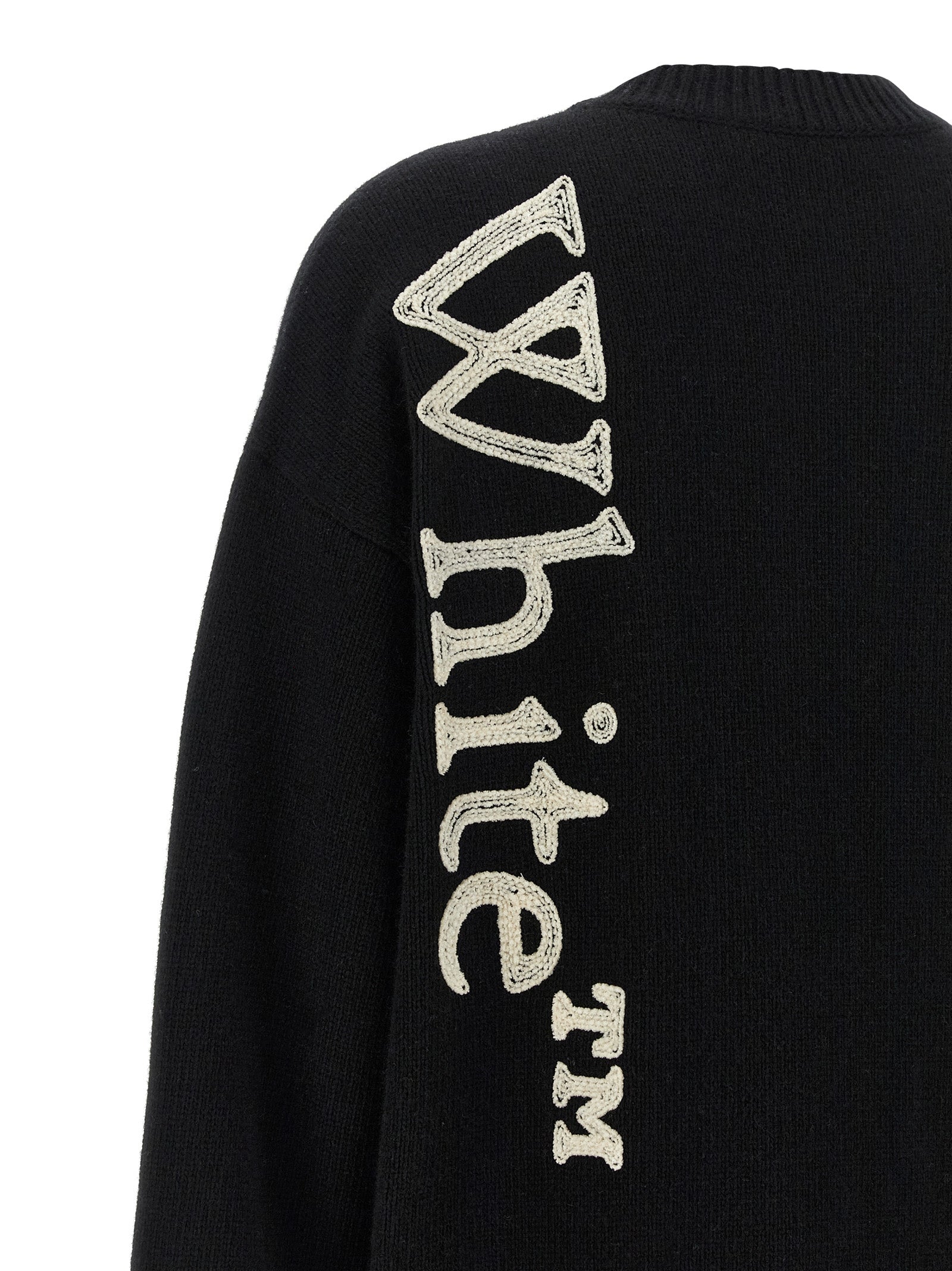 Off-White Bicolor Wool Cardigan