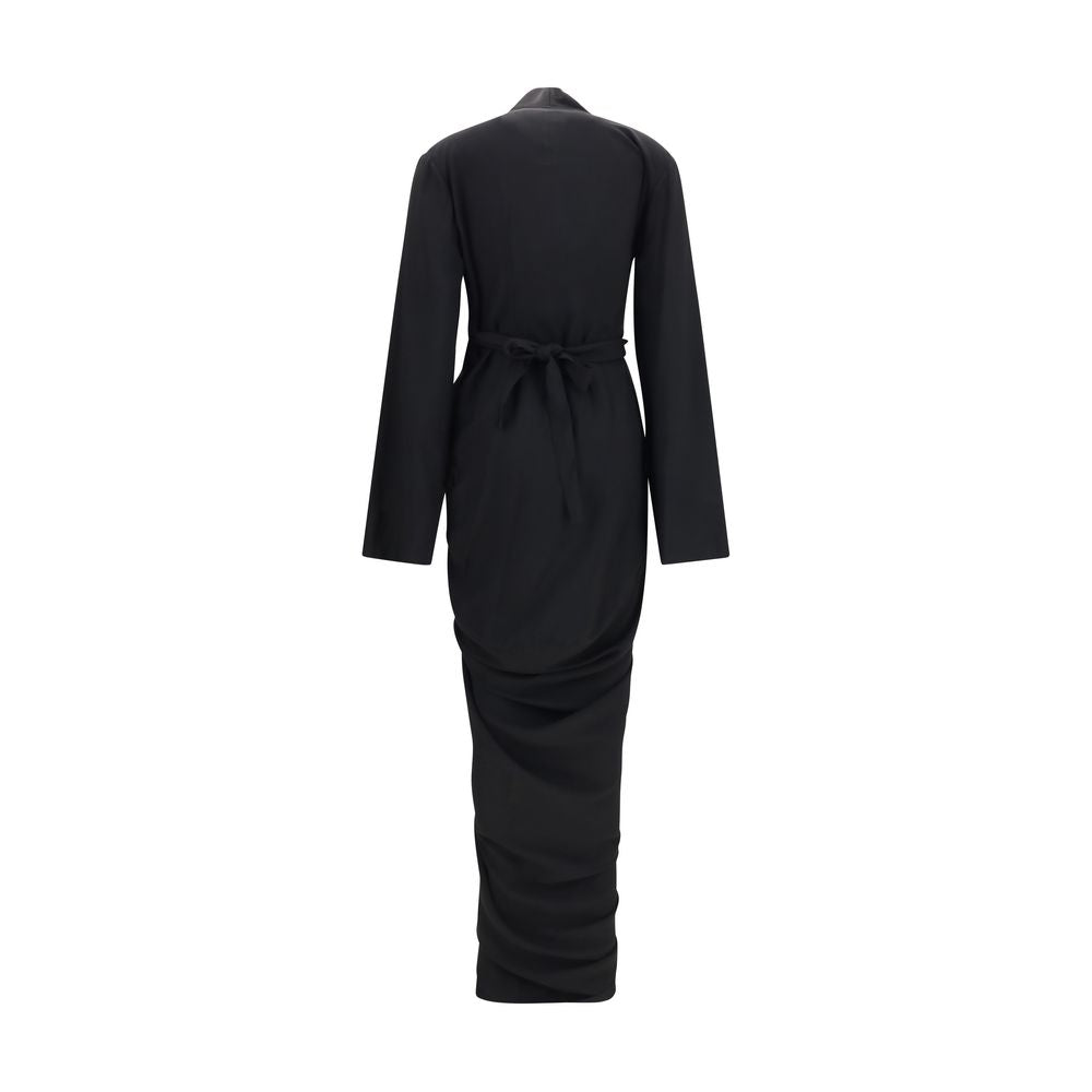 Rick Owens Black Viscose Casual Dress