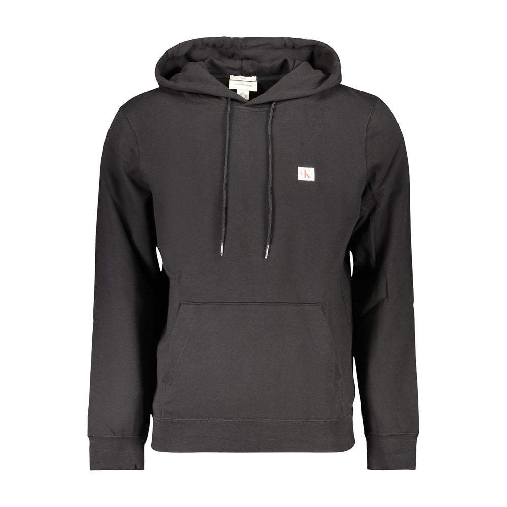 Calvin Klein Black Cotton Men Hoodie