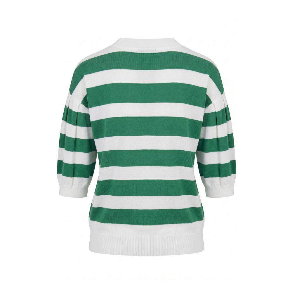 Malo Green Cotton Women Sweater