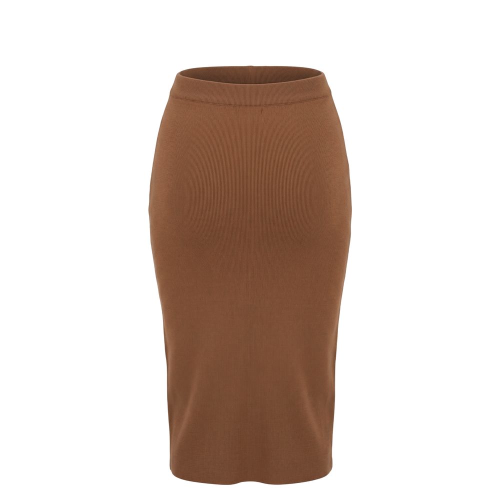 Malo Beige Cotton Women's Skirt