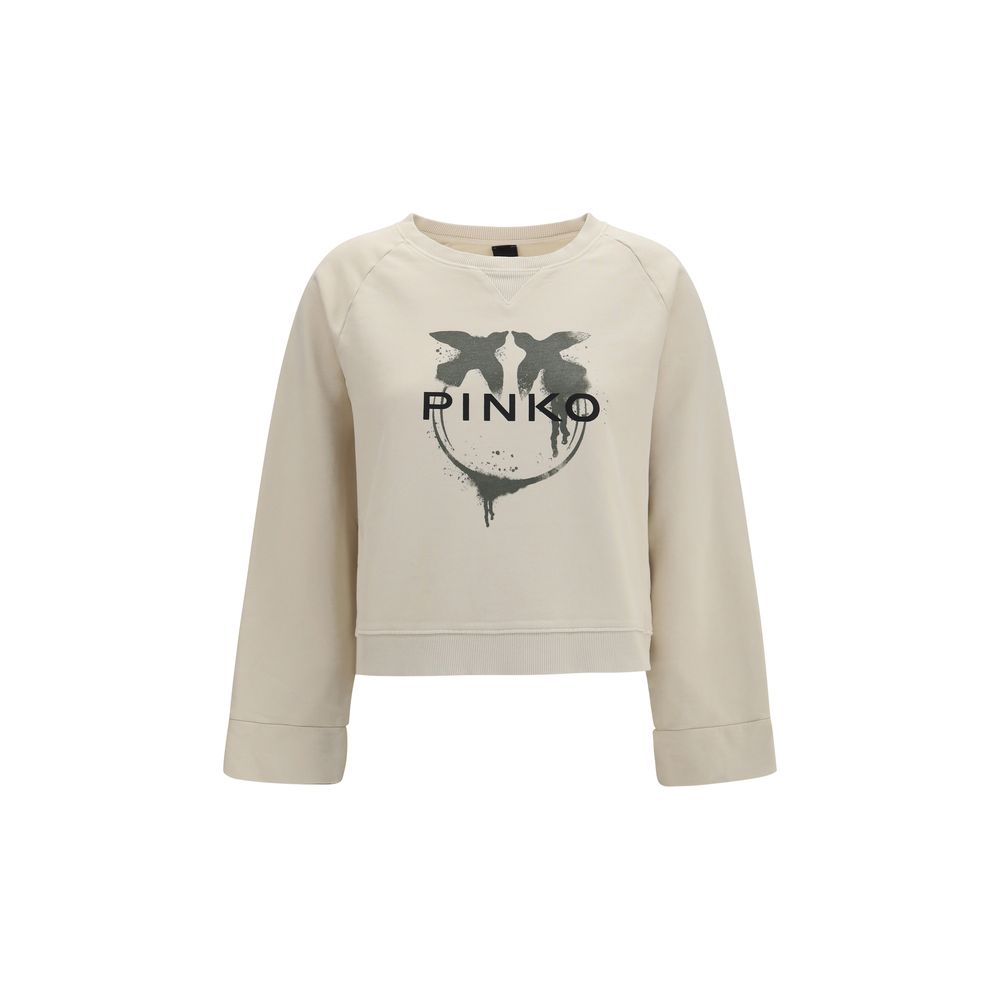 PINKO Beige Cotton Sweatshirt