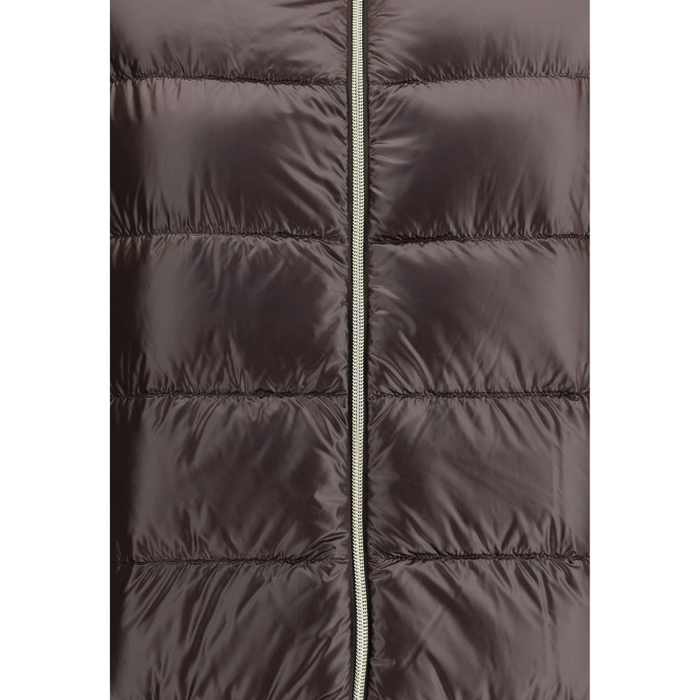 Herno Brown Polyester Full-Length Jacket