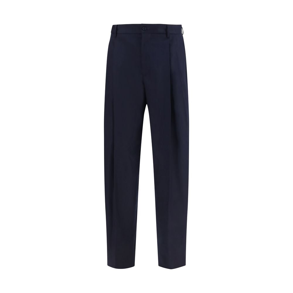 Dolce & Gabbana Blue Wool Oves Aries Dress Pants