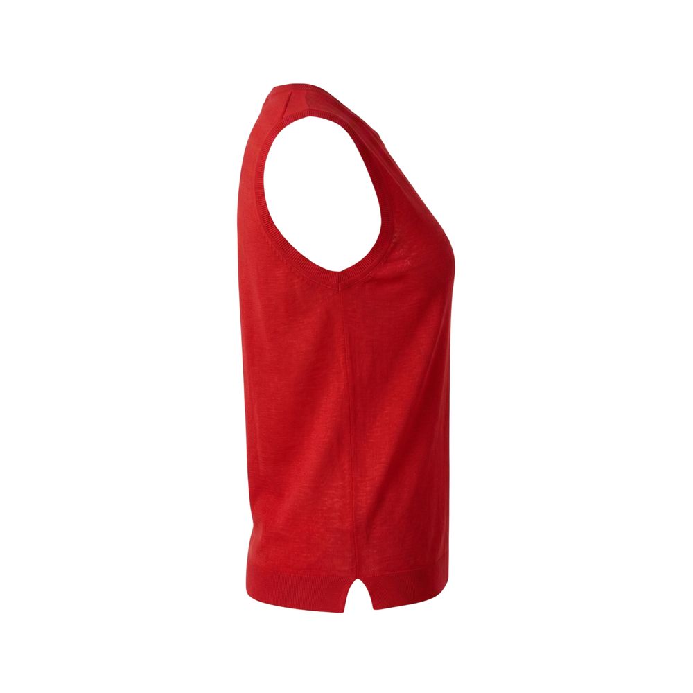 Malo Red Linen Women Tank