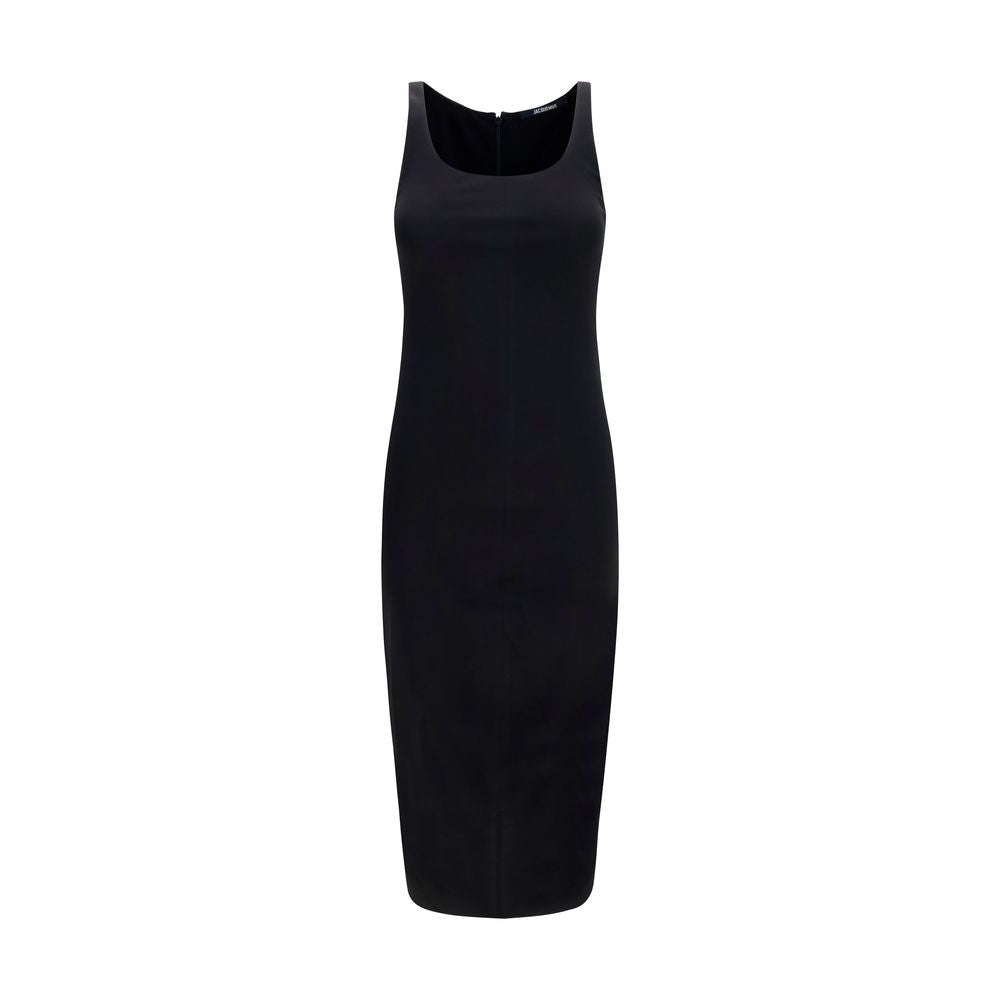 Jacquemus Black Viscose Casual Dress