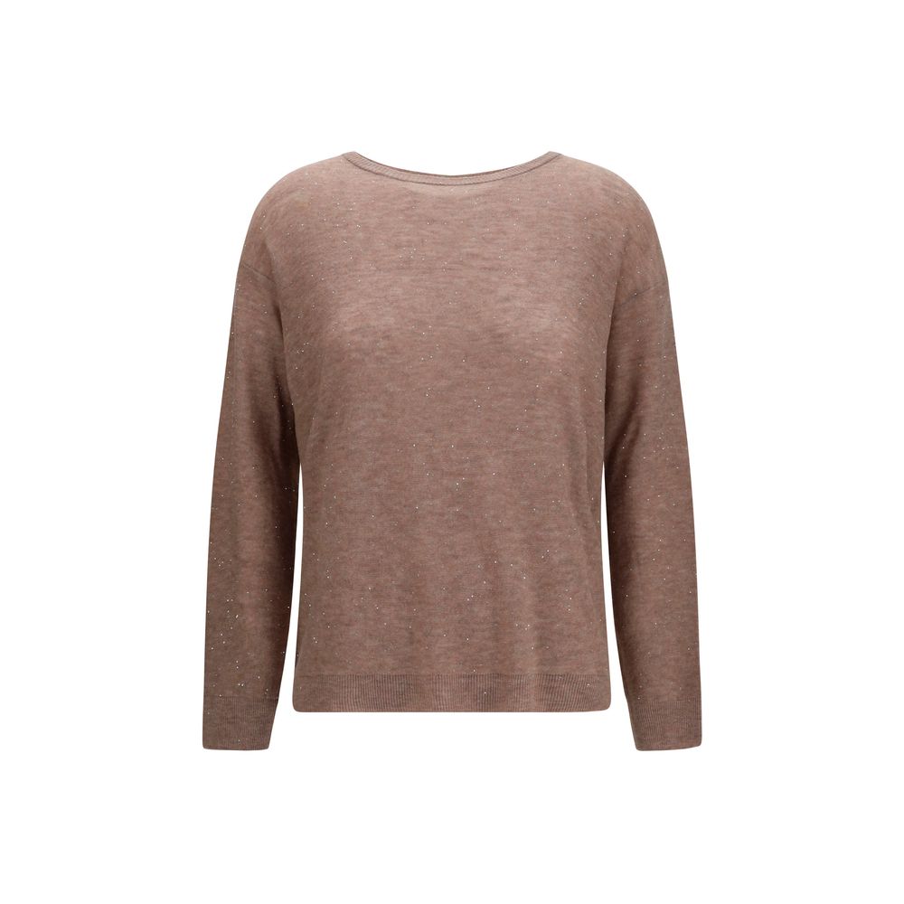 Fabiana Filippi Brown Wool Oves Aries Sweatshirt