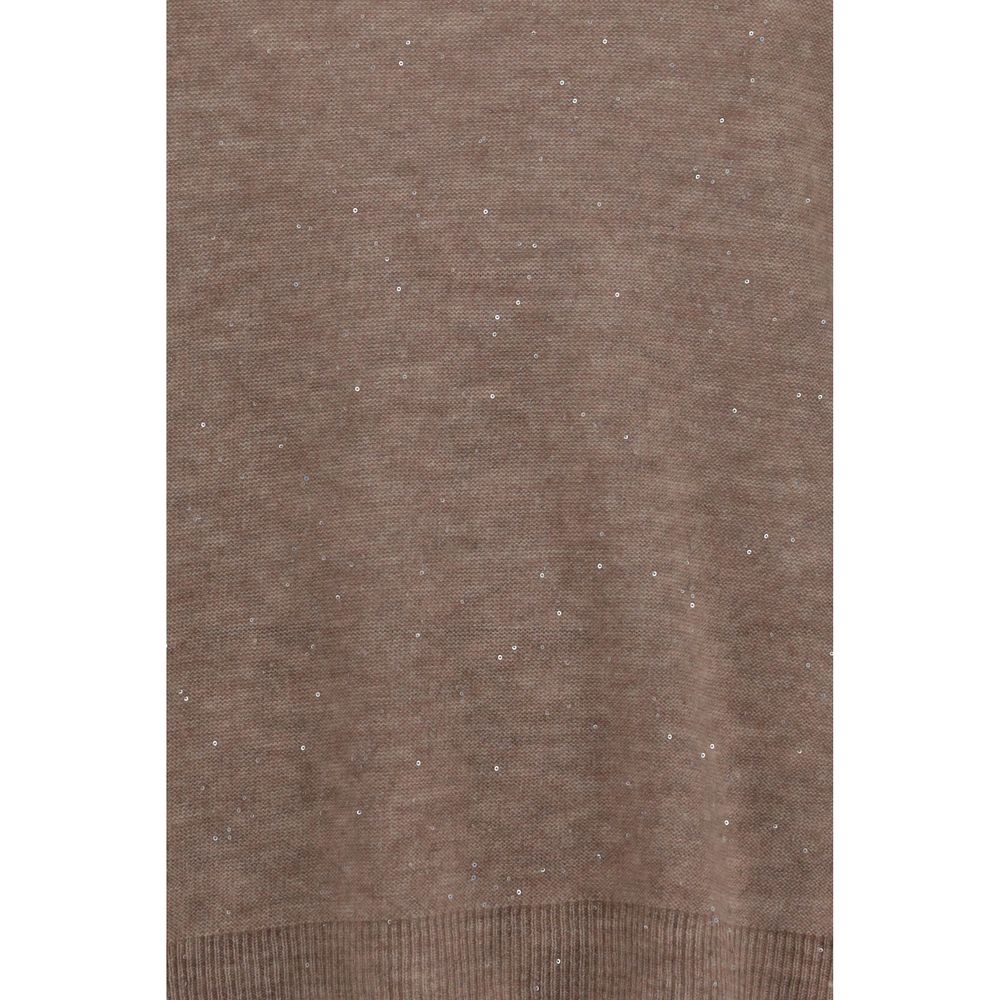 Fabiana Filippi Brown Wool Oves Aries Sweatshirt