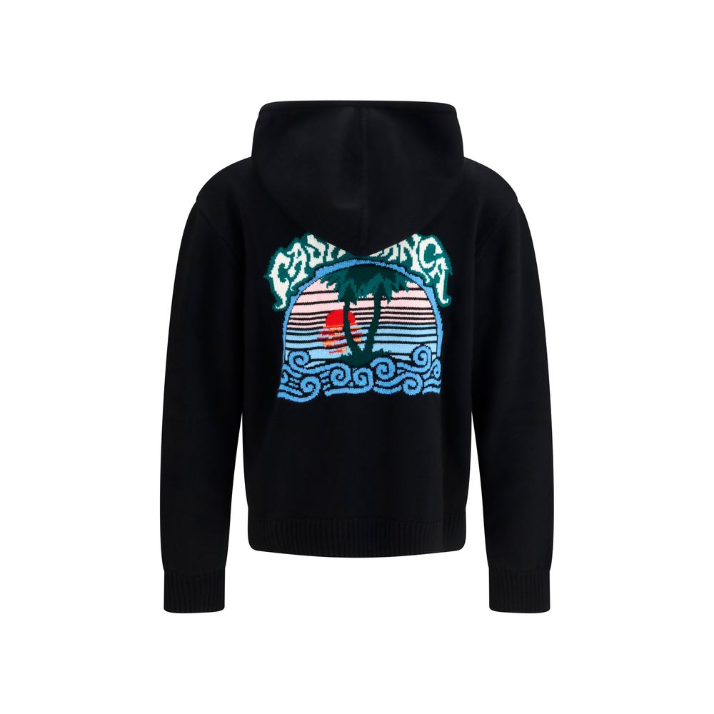 Casablanca Black Wool Oves Aries Sweatshirt